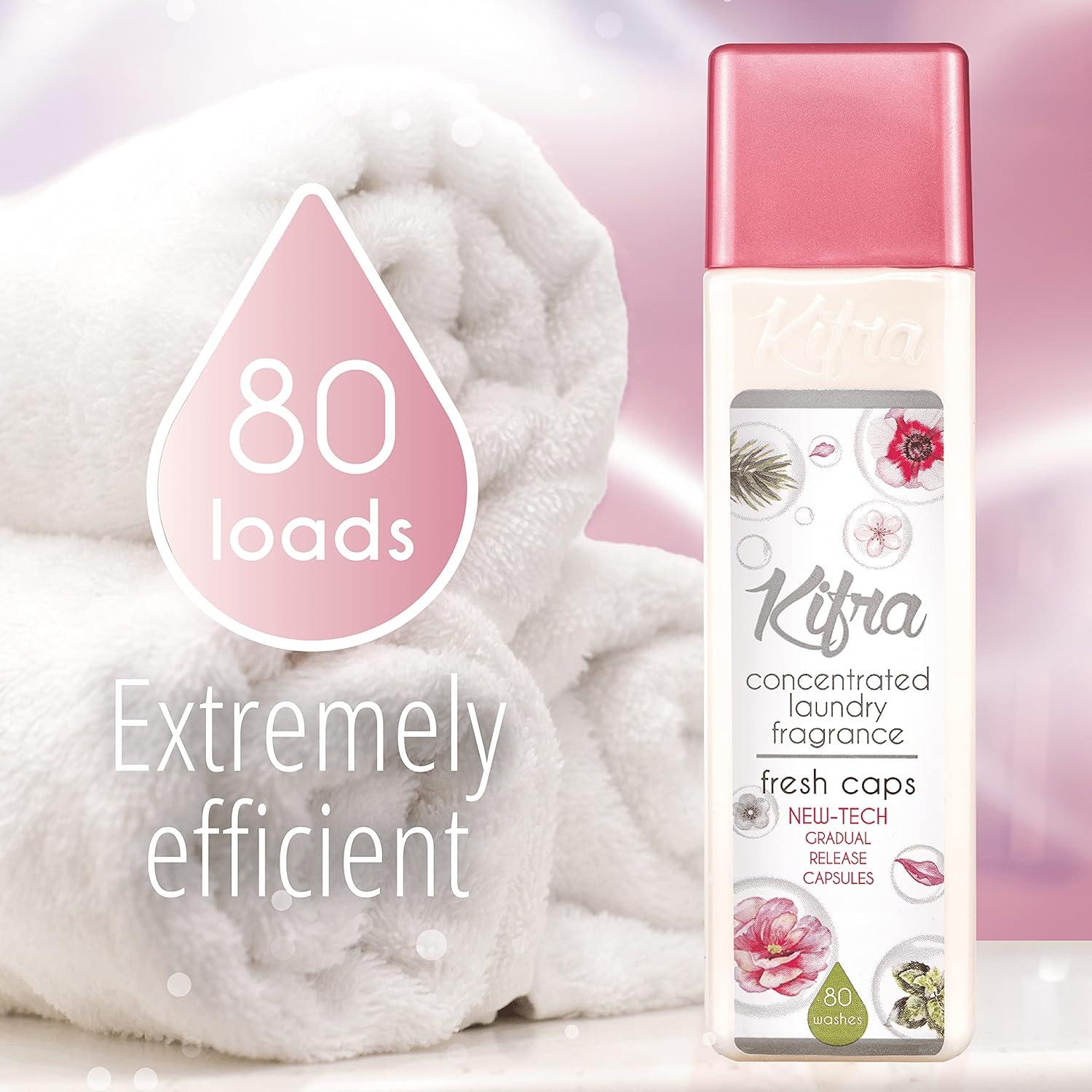 KIFRA FRESH CAPS Concentrated Laundry Fragrance 200ml 80 Washing Cycles