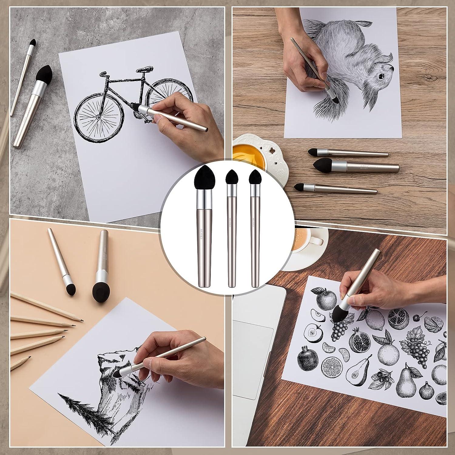 Art Plug Pencils Sharpener Drawing Tools for Artists Sponge Erasers  Blending Sticks Plastic + Brush Child Charcoal - AliExpress