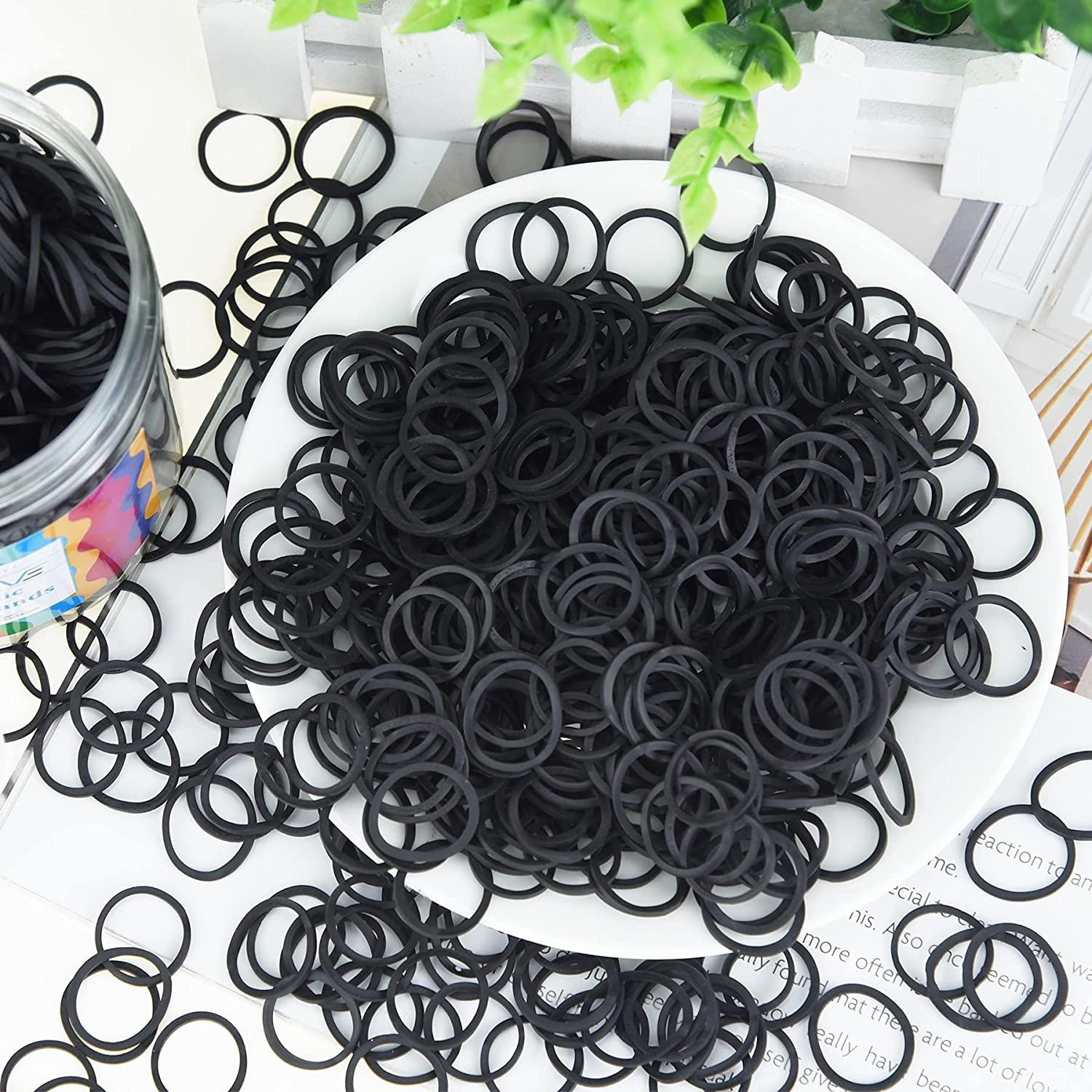 Clear Elastic Hair Rubber Bands, EAONE 1500Pcs Mini Hair Elastics