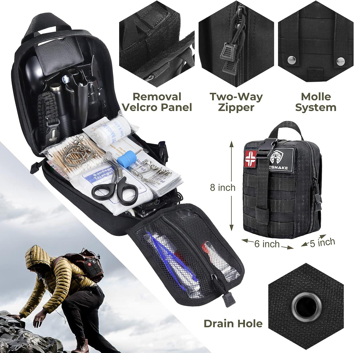 Survival Kit, Emergency Survival Gear First Aid Kit Molle System