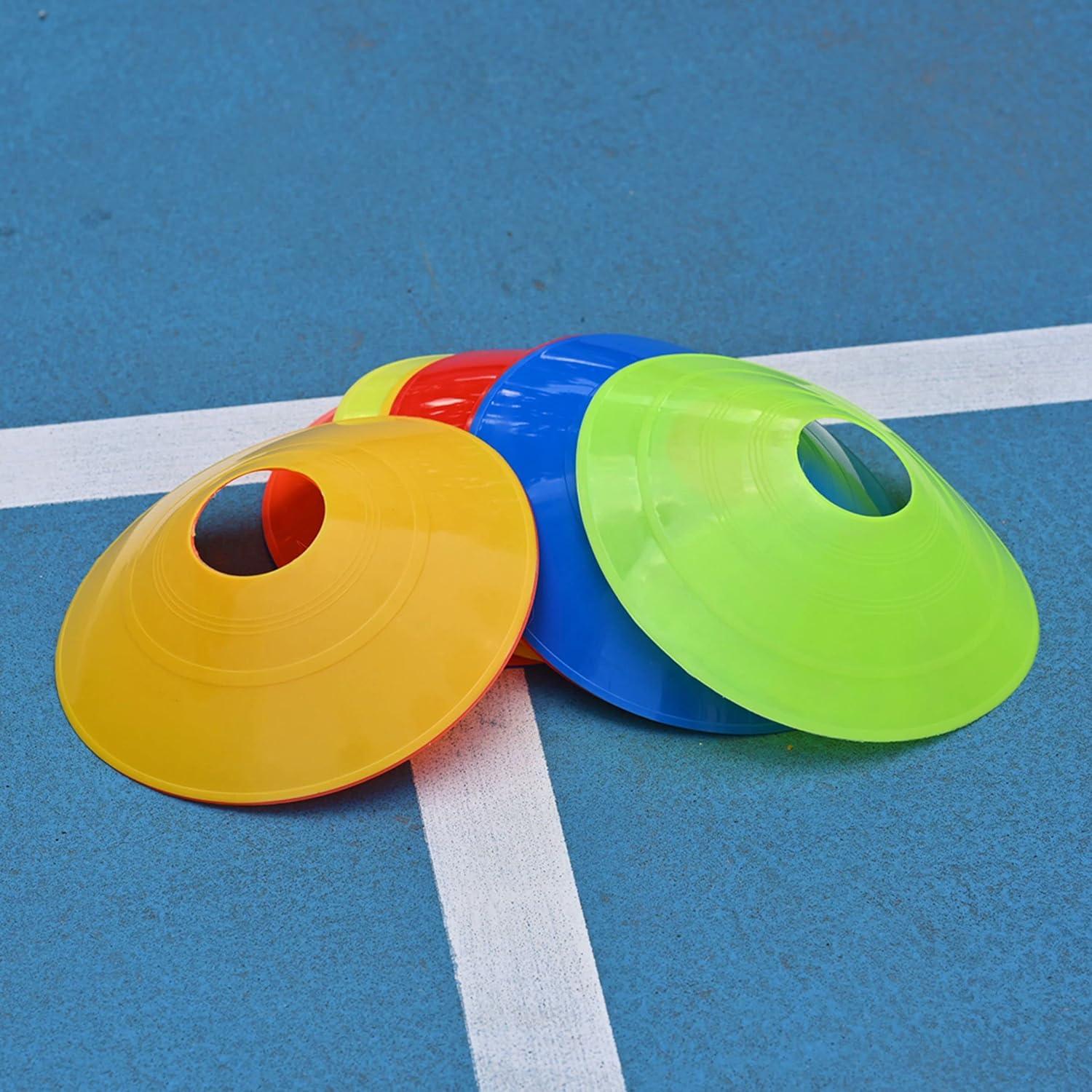 Marking Plots For Football Cone, Disc Shaped Cones For Football Training,  Comes With Stand, 5 Colors.