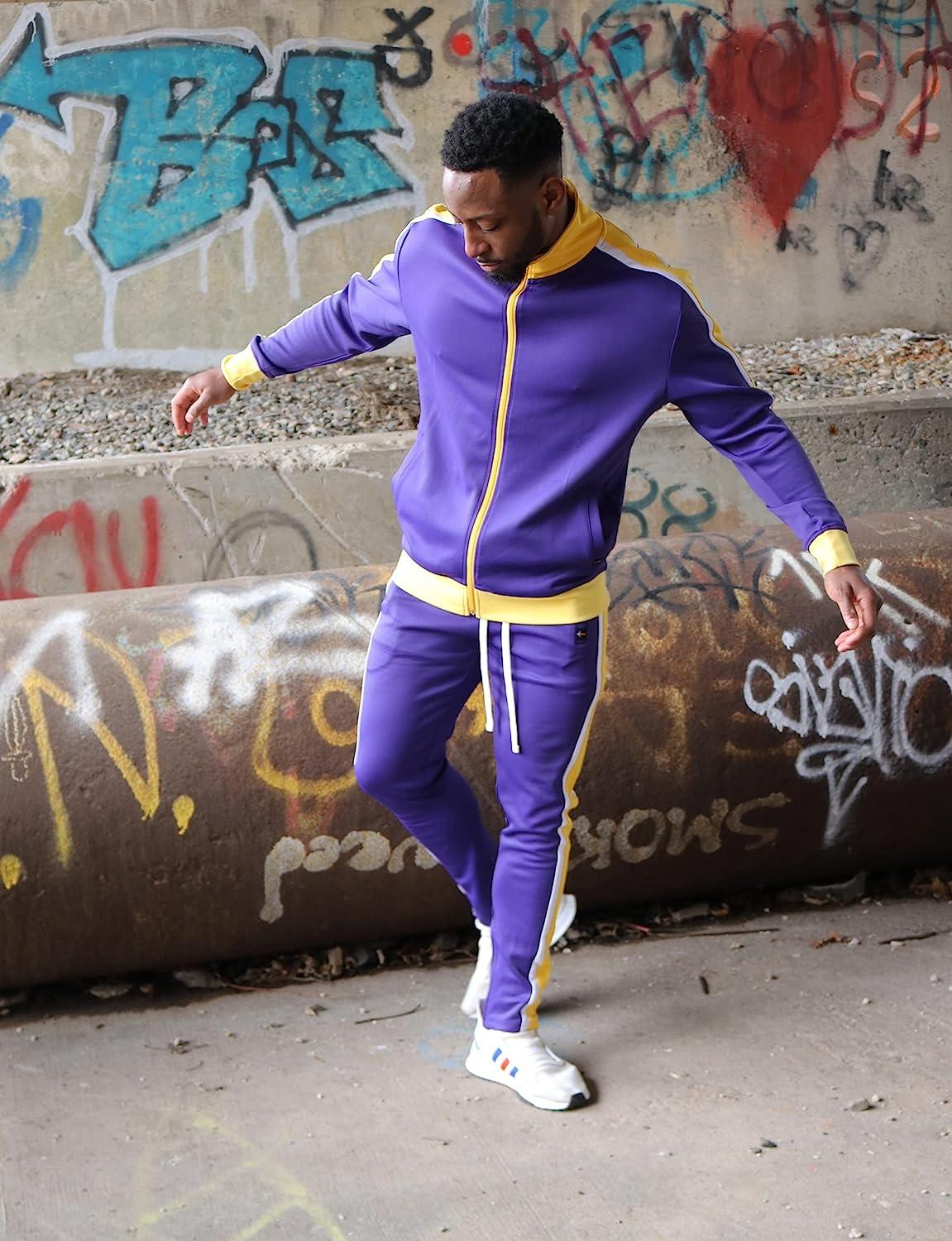 2 Piece Mens Casual Sets Tracksuit Pants Hip Hop Sports Jacket Sweatsuit  3Xl | eBay