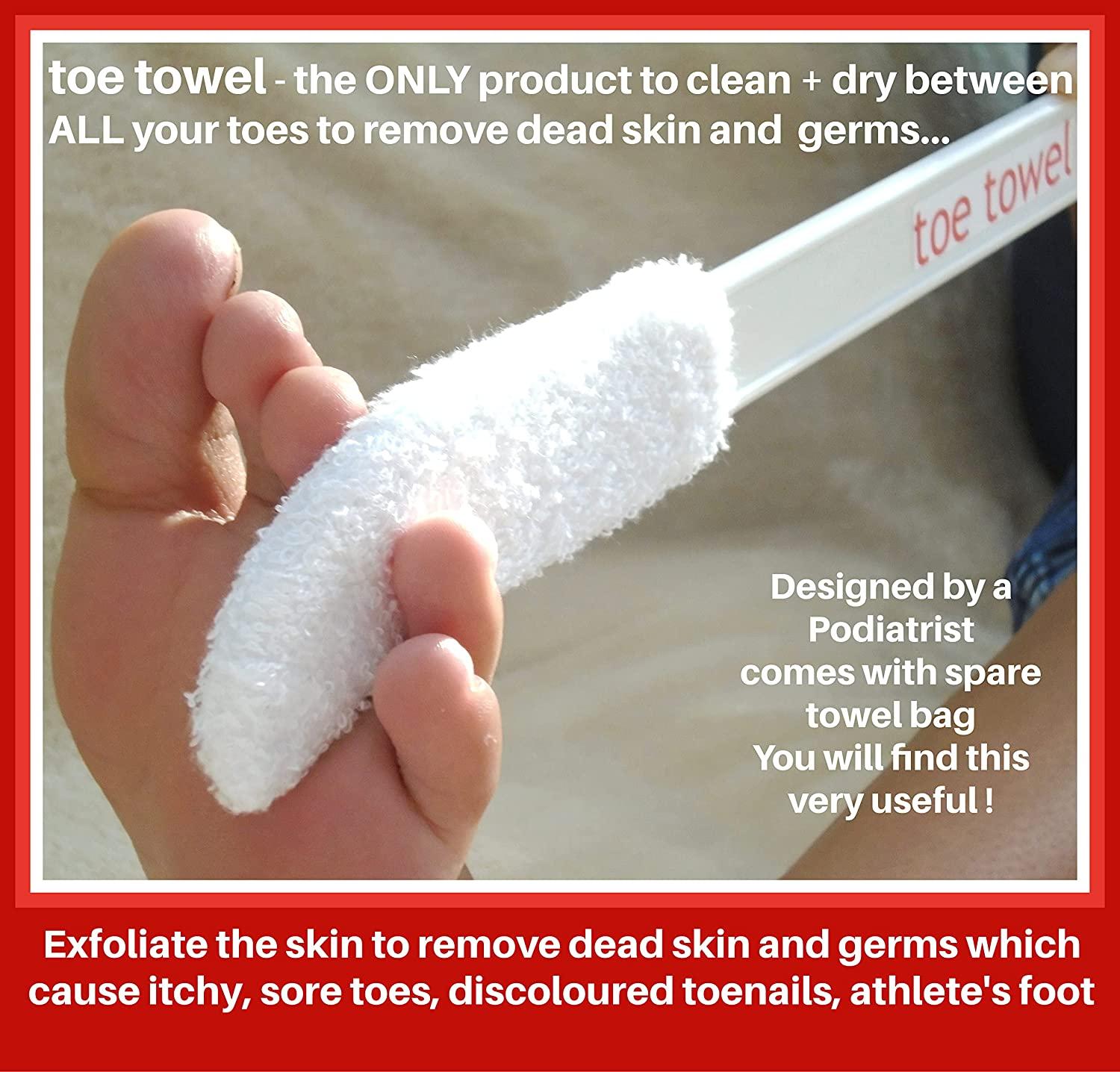 Long Handled Toe Washer and Foot Brush - Clean Between Toes Brush