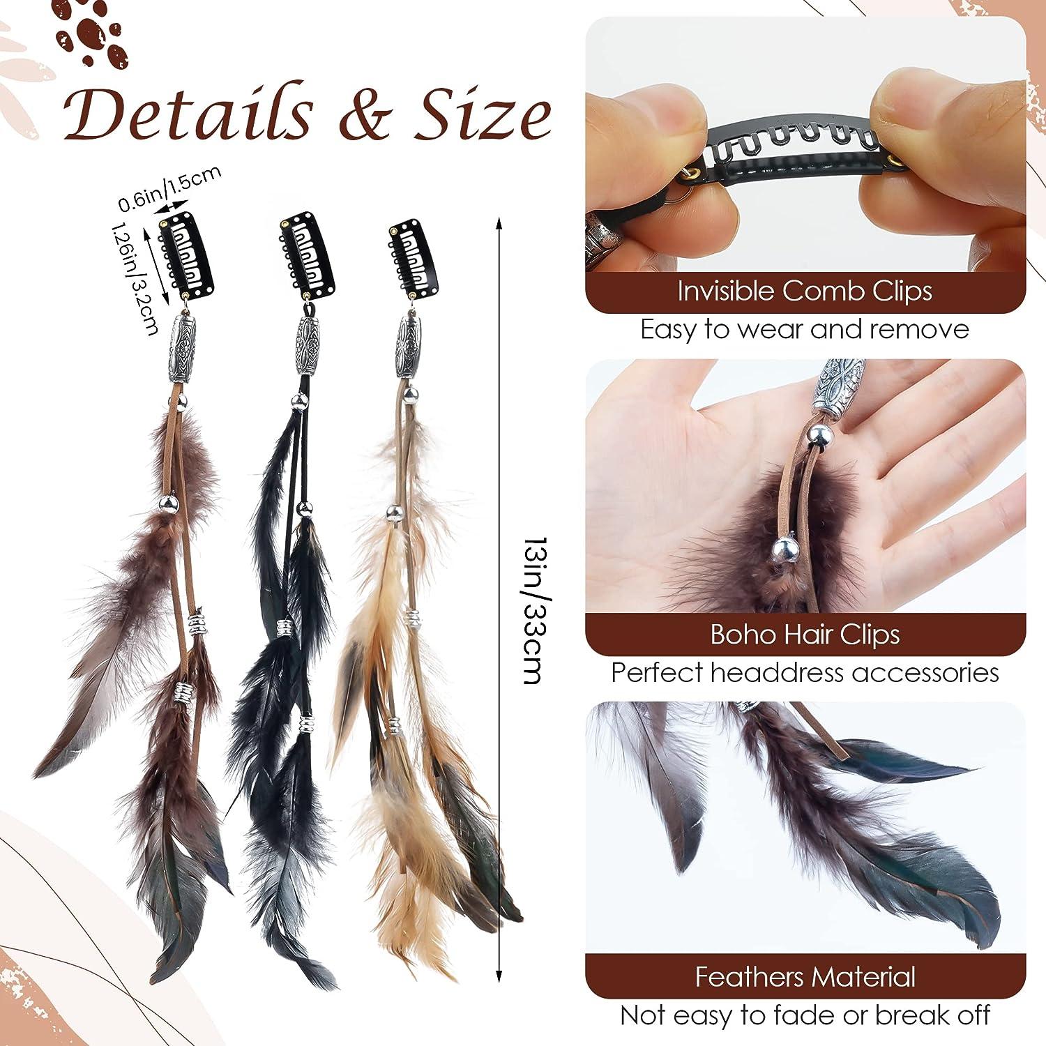 Boho Accessories, Feather Hair Extensions