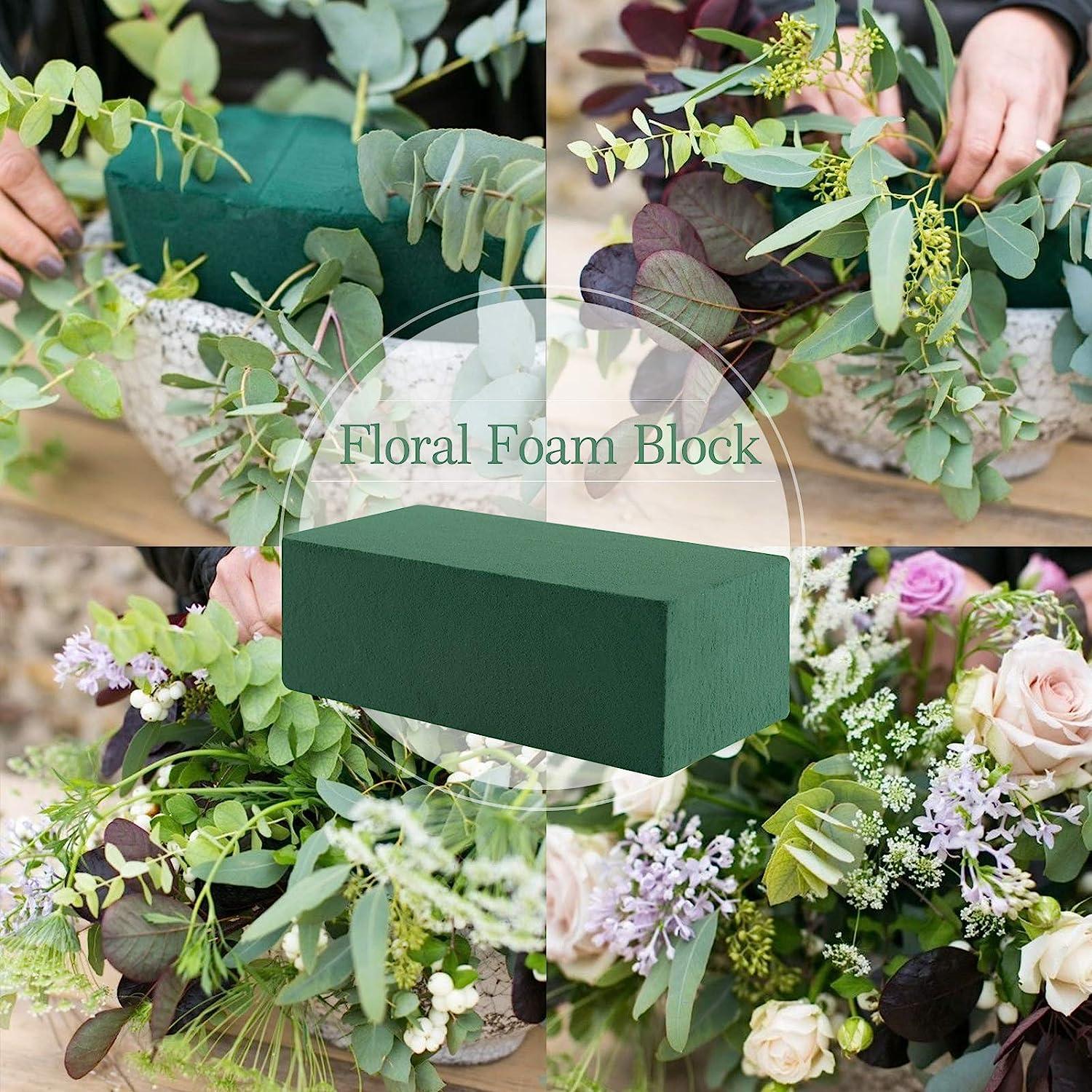 6 Pack Floral Foam Blocks for Fresh Flower Arrangements - Wet