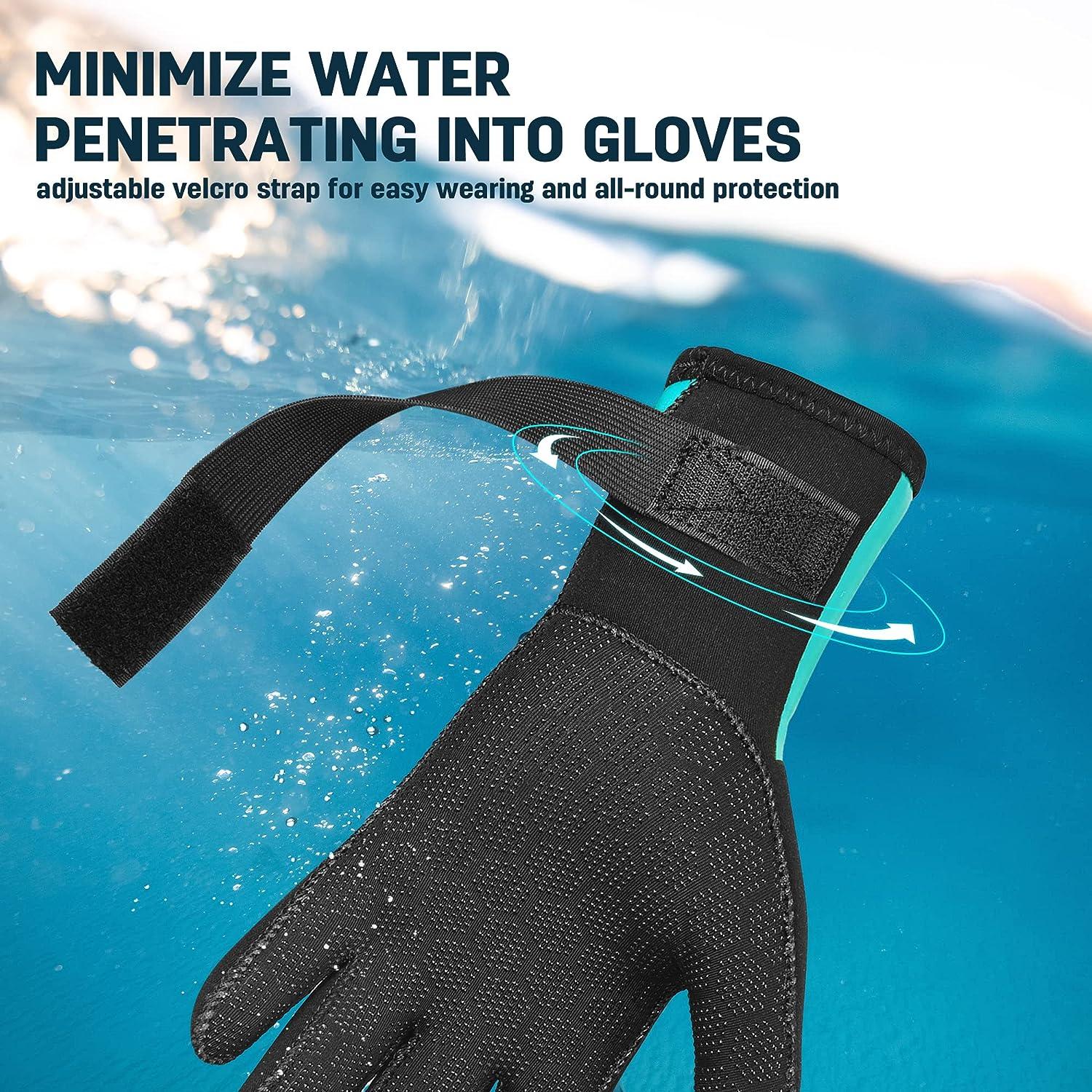 Wetsuit Gloves 3mm Neoprene Diving Gloves Women's Kids Warm Anti-slip Scuba  Diving Gloves Snorkeling Kayak Swimming Surf Fishing Size S