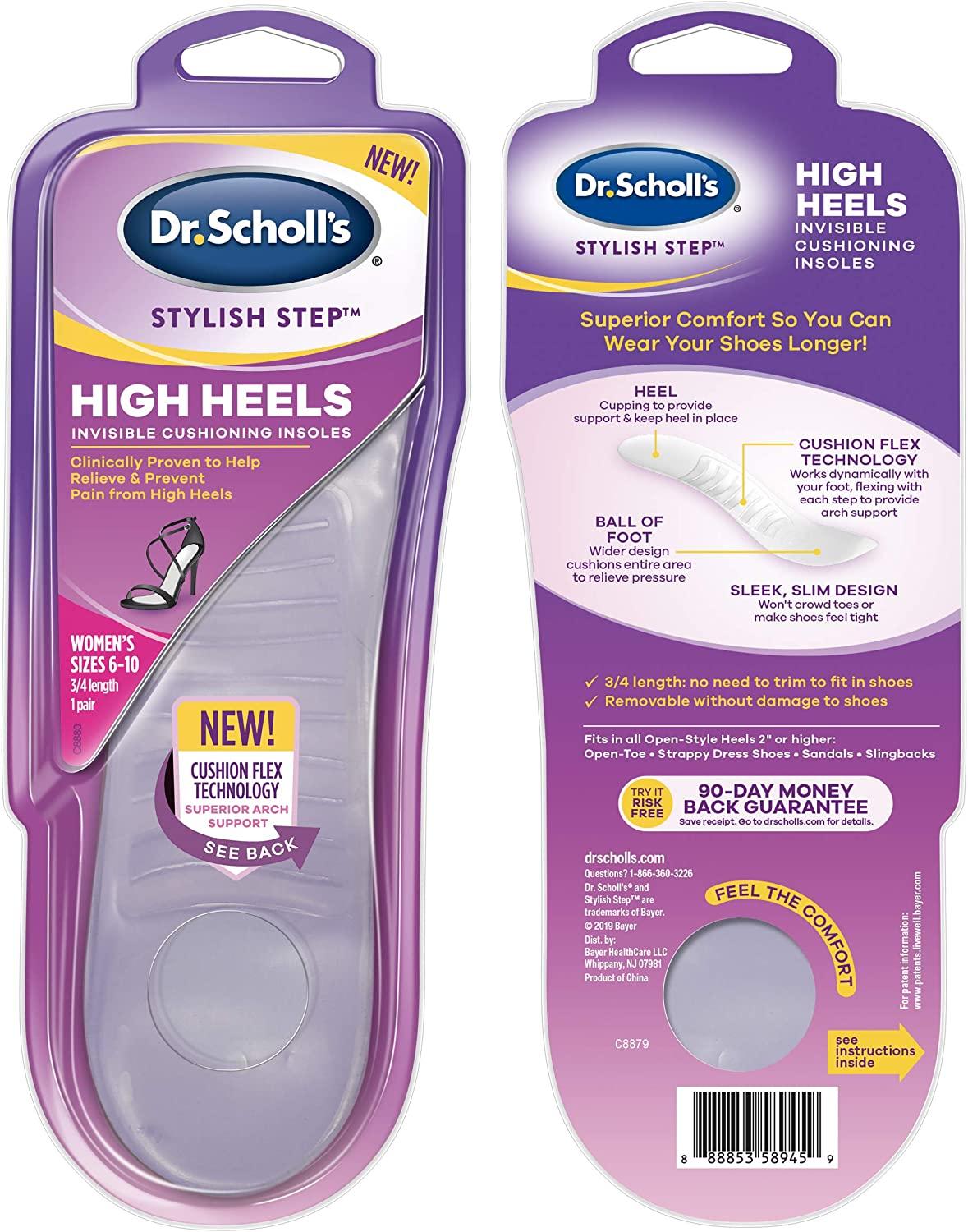 Dr. Scholl's Women's Stylish Step High Heel Relief Insoles, 1 ct - Fry's  Food Stores