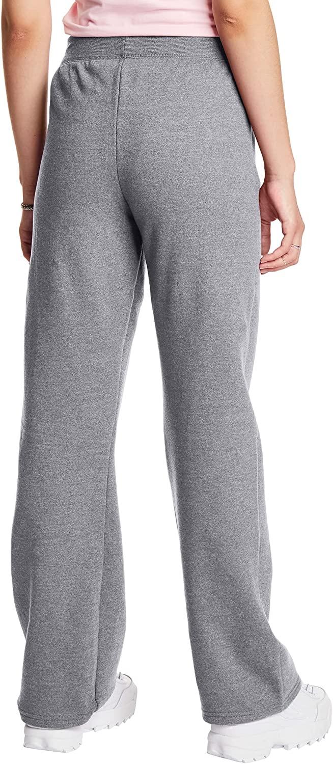 Hanes ComfortSoft EcoSmart Women's Open Bottom Fleece Sweatpants, Sizes  S-XXL and Petite