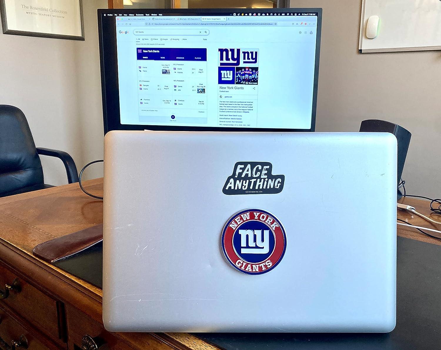 Wilson New York Giants Official Duke Football with Team Decal