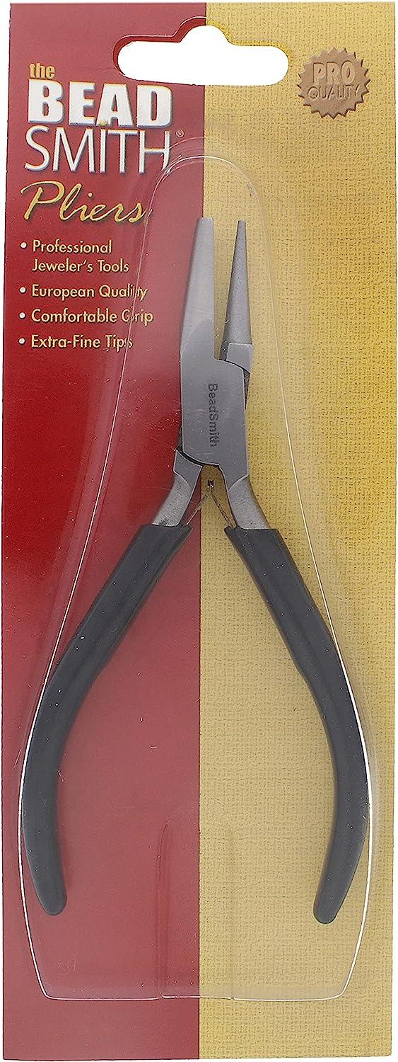  The Beadsmith Concave (Hollow)/Round Nose Piers – Wire Looping  and Wire Bending Plier – 5 inches (127mm) – Steel Head & Double Leaf  Springs – European Design & Quality – Tool