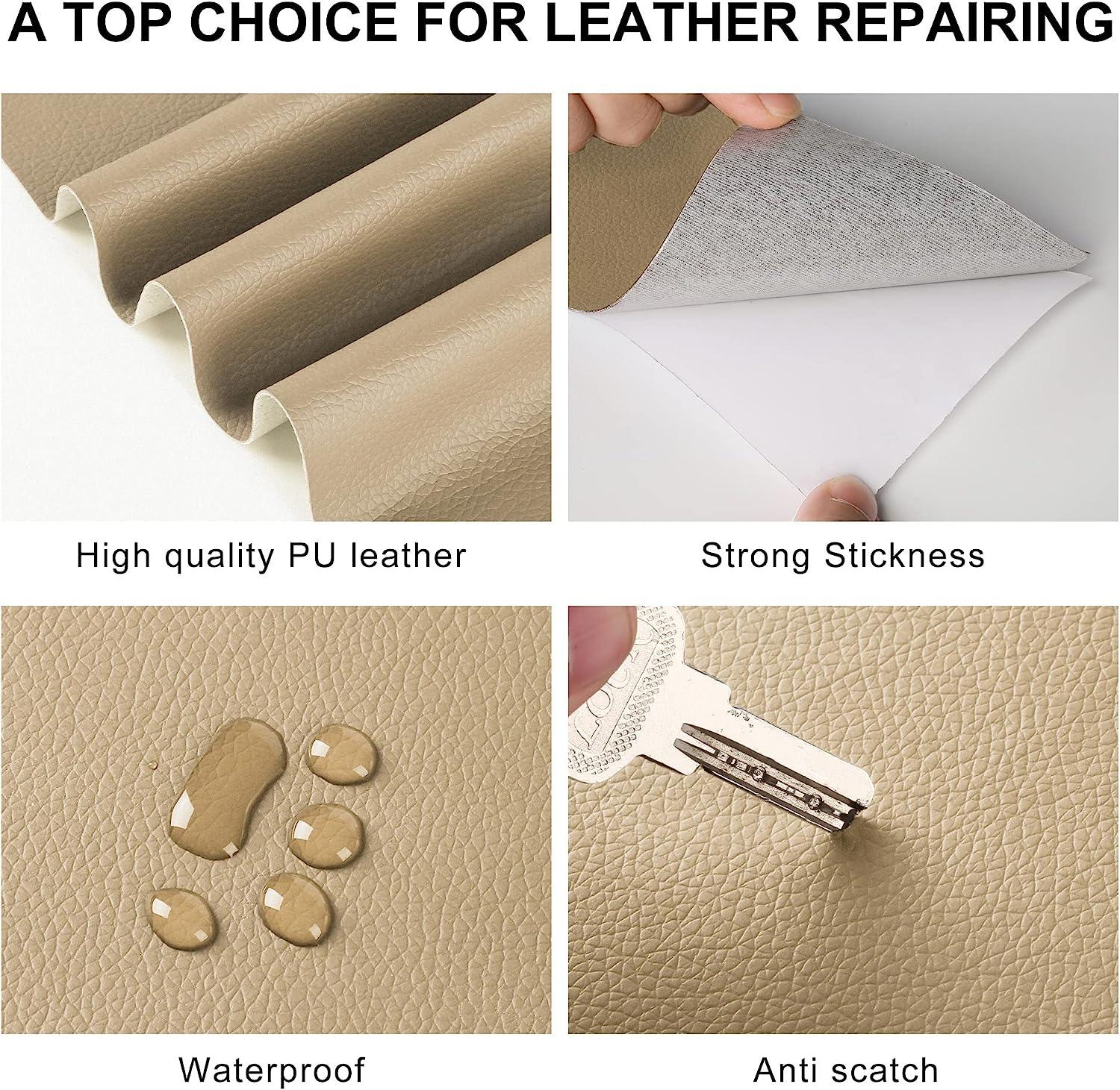 YAFLC Leather Repair Tape for Furniture, 16x63 Leather Repair Patch for  Couches, Self Adhesive Leather Repair Tape for car seat, Sofas, Boat Seat