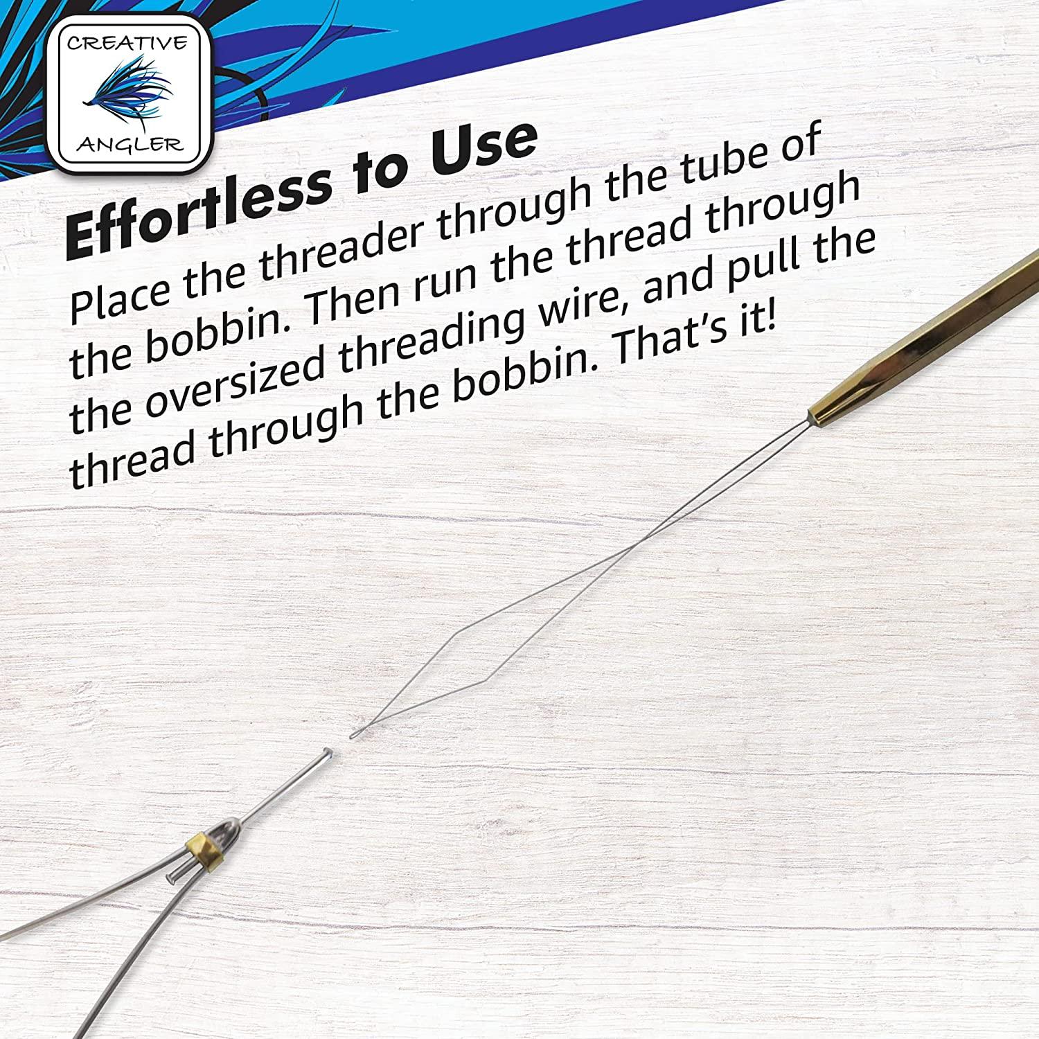 Creative Angler Bobbin Threader for Fly Tying, Fly Fishing Flie or Lure  Making Tool