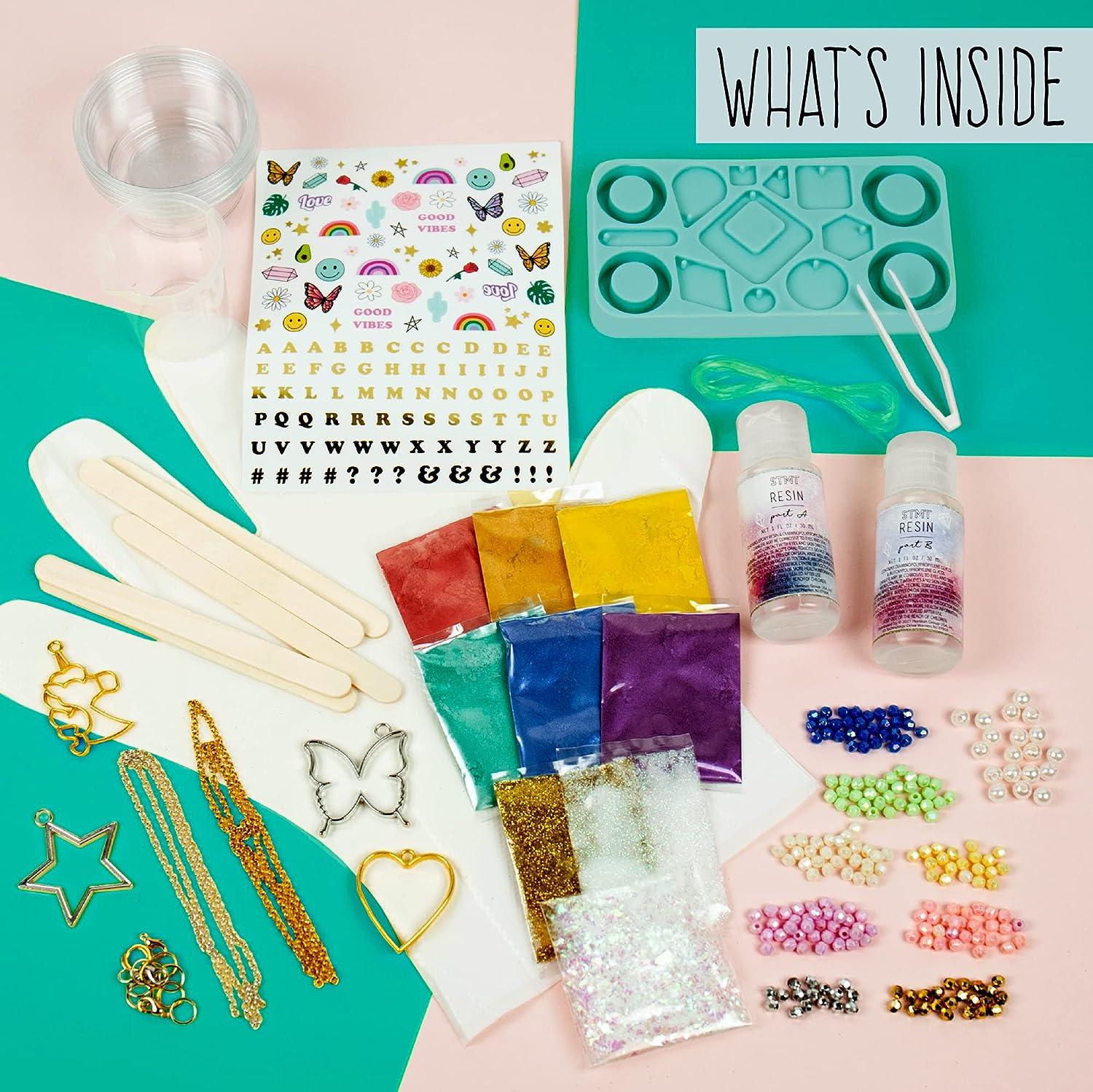 STMT D.I.Y. Resin Jewelry Studio All-in-One Resin Jewelry Making Kit with  Molds Fun DIY Kit to Make Your Own Necklaces Bracelets & More Great Gift  for Teen Girls 14+