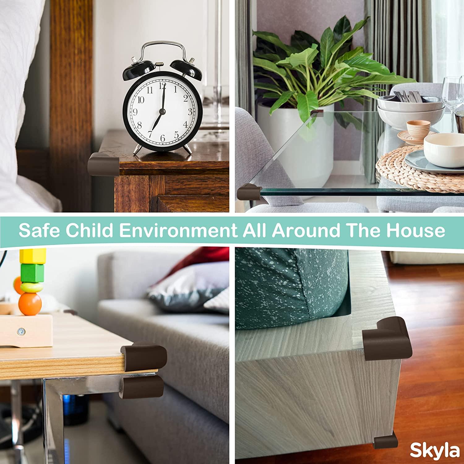 Soft Corner Guards by Skyla Homes - Squishy Protectors from Sharp Furniture  Edges - Multipurpose High Resistant 3M Adhesive - Baby Proofing Protector