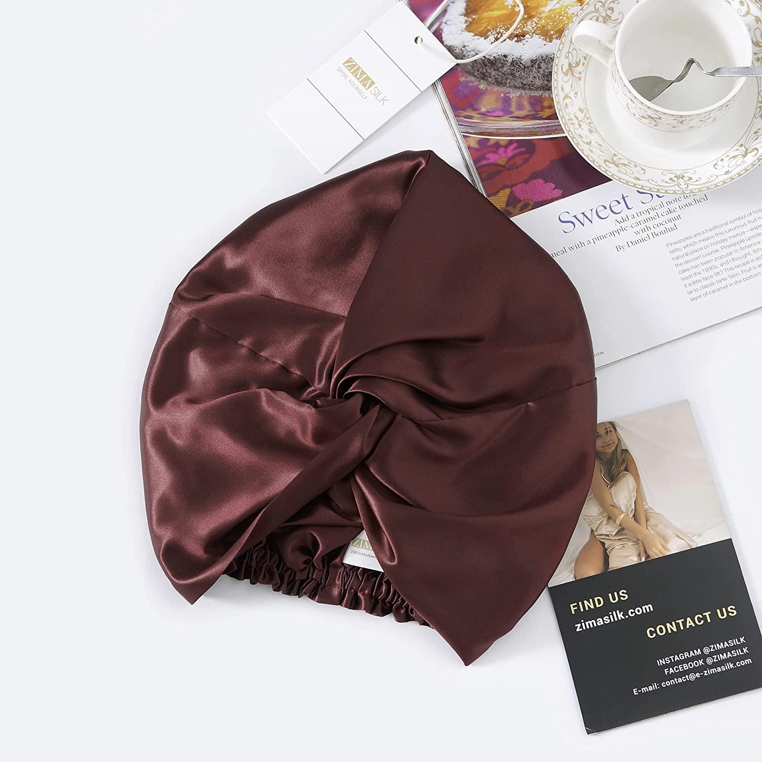 Buy Wholesale China 100% Mulberry Silk Bonnet, Natural Silk Night Cap Hair  Bonnet Sleeping Silk Sleep Hat For Woman & Hair Bonnets at USD 13.4