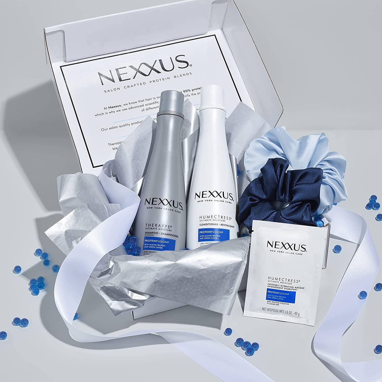 Nexxus Shampoo, Conditioner, Hair Regimen Gift Set for Dry Hair Therappe Humectress Beauty Gift Sets
