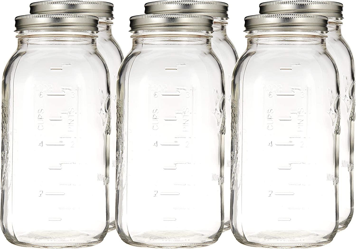 Ball Wide Mouth Canning Jars Kit  64 oz Wide Mouth Mason Jars and