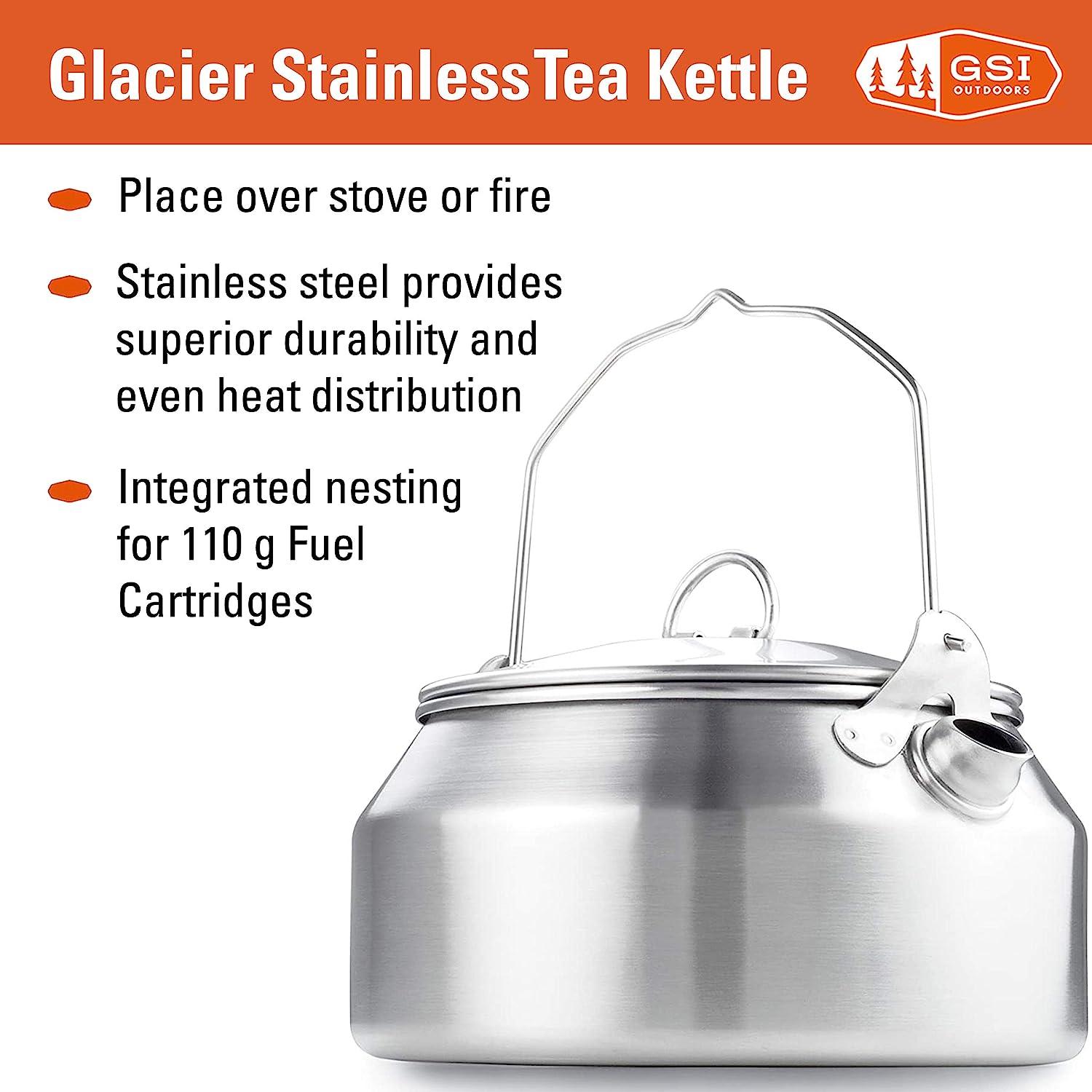 GSI Outdoors Enamelware Tea Kettle - 10 Cups