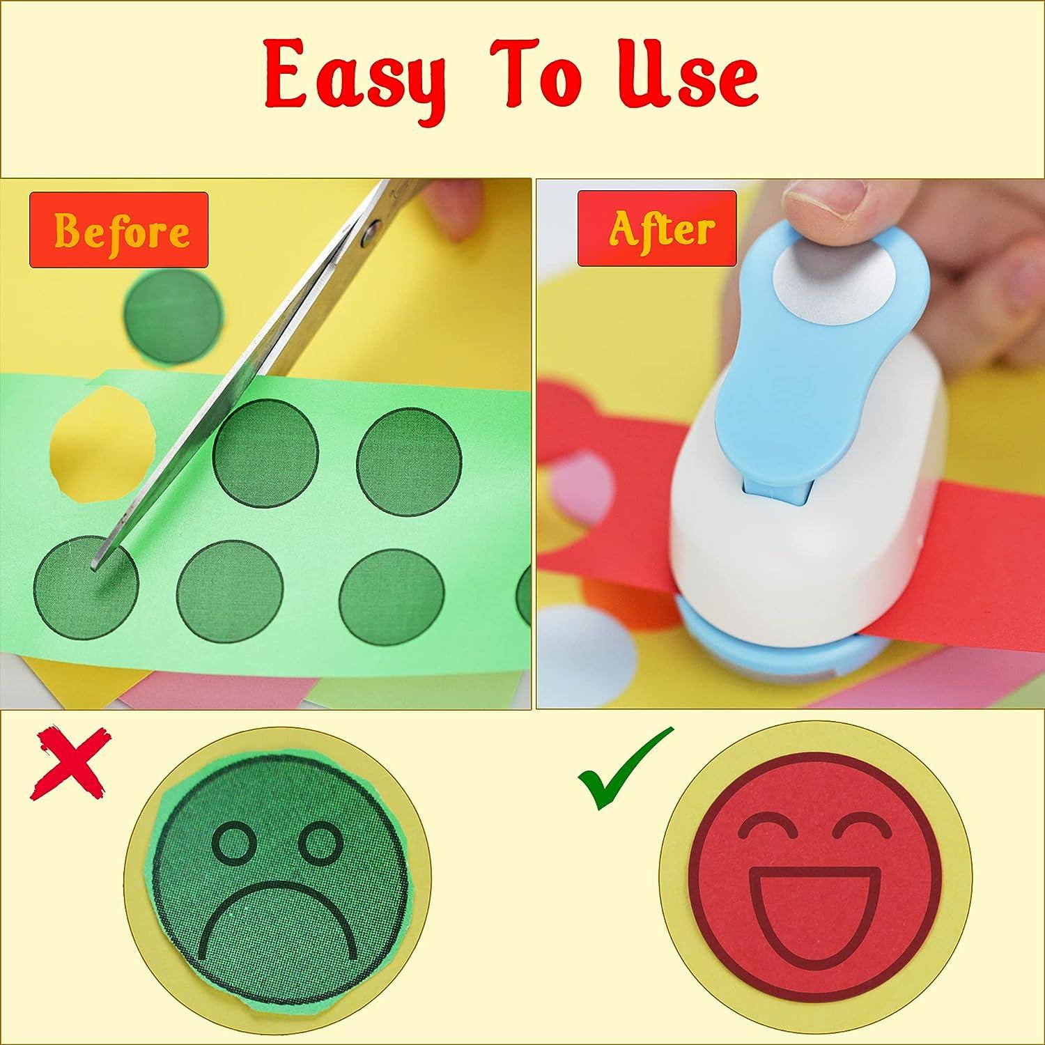 New Circle Paper Punch Round Paper Craft Puncher DIY Hole Punch Tool for  Kids DIY Scrapbook