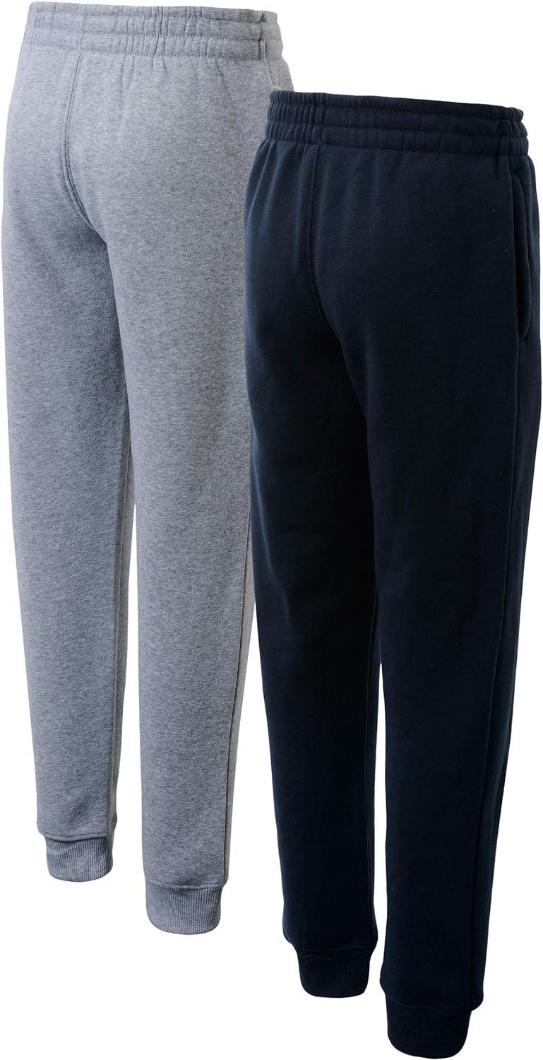 New Balance Boys' Sweatpants - 2 Pack Active Fleece Jogger Pants (Size:  4-20)