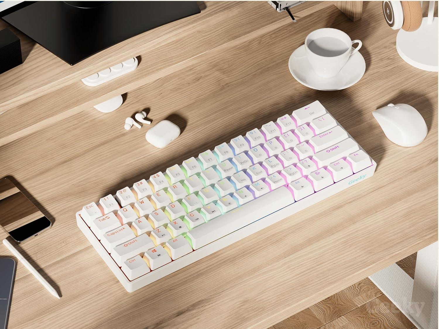 Geeky GK61 SE 60% | Mechanical Gaming Keyboard | 61 Keys Multi Color ...