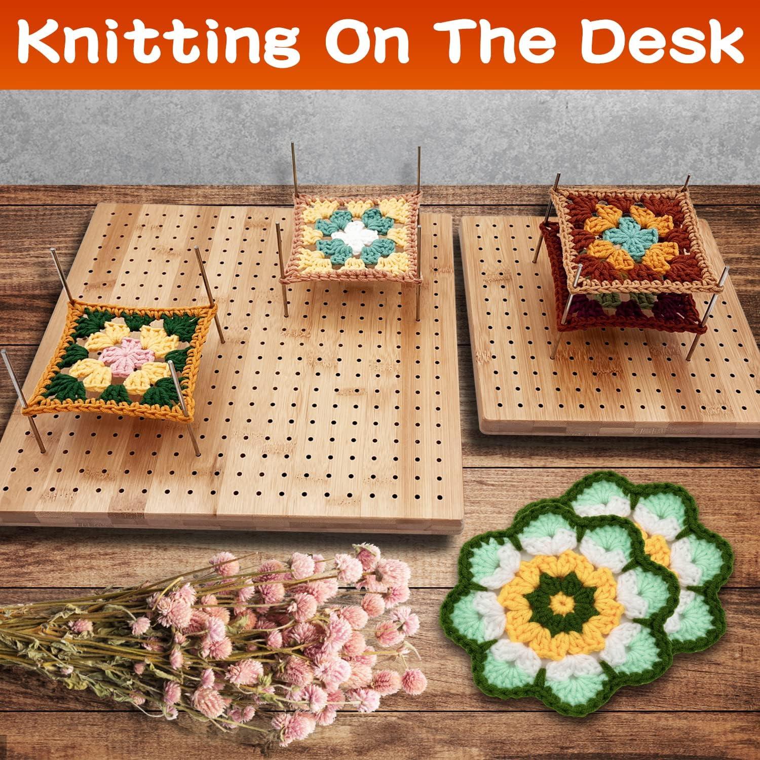 Easy Crochet Blocking Boards for Knitting and Crochet Wooden
