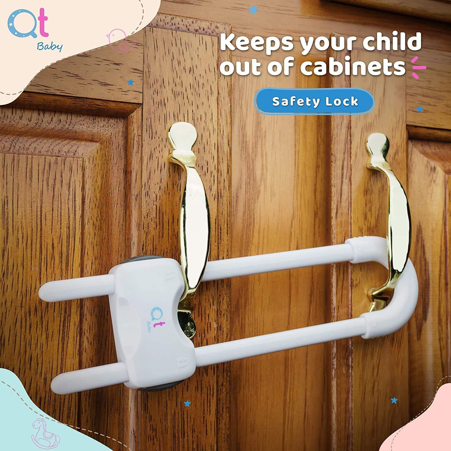 Child-proof Refrigerator Lock Adjustable U-shaped Child Safety