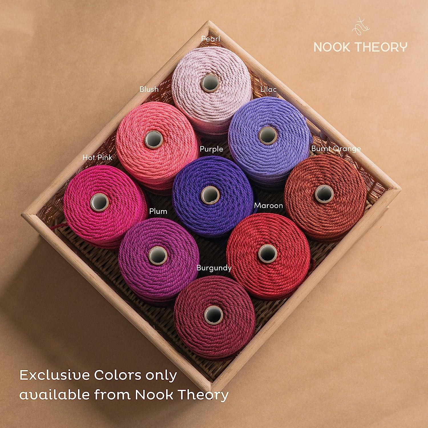  Nook Theory 3mm Macrame Cord 220 Yards - 4mm 5mm Soft