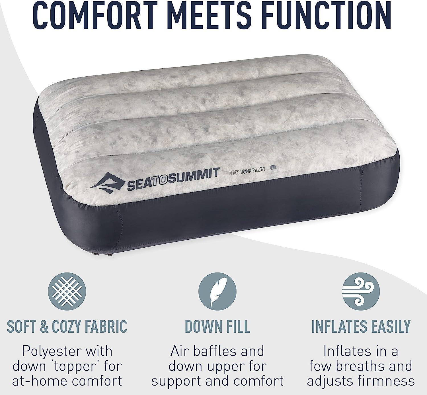  Sea to Summit Aeros Premium Inflatable Travel Pillow, Large  (16.5 x 11), Lime : Sea to Summit: Sports & Outdoors