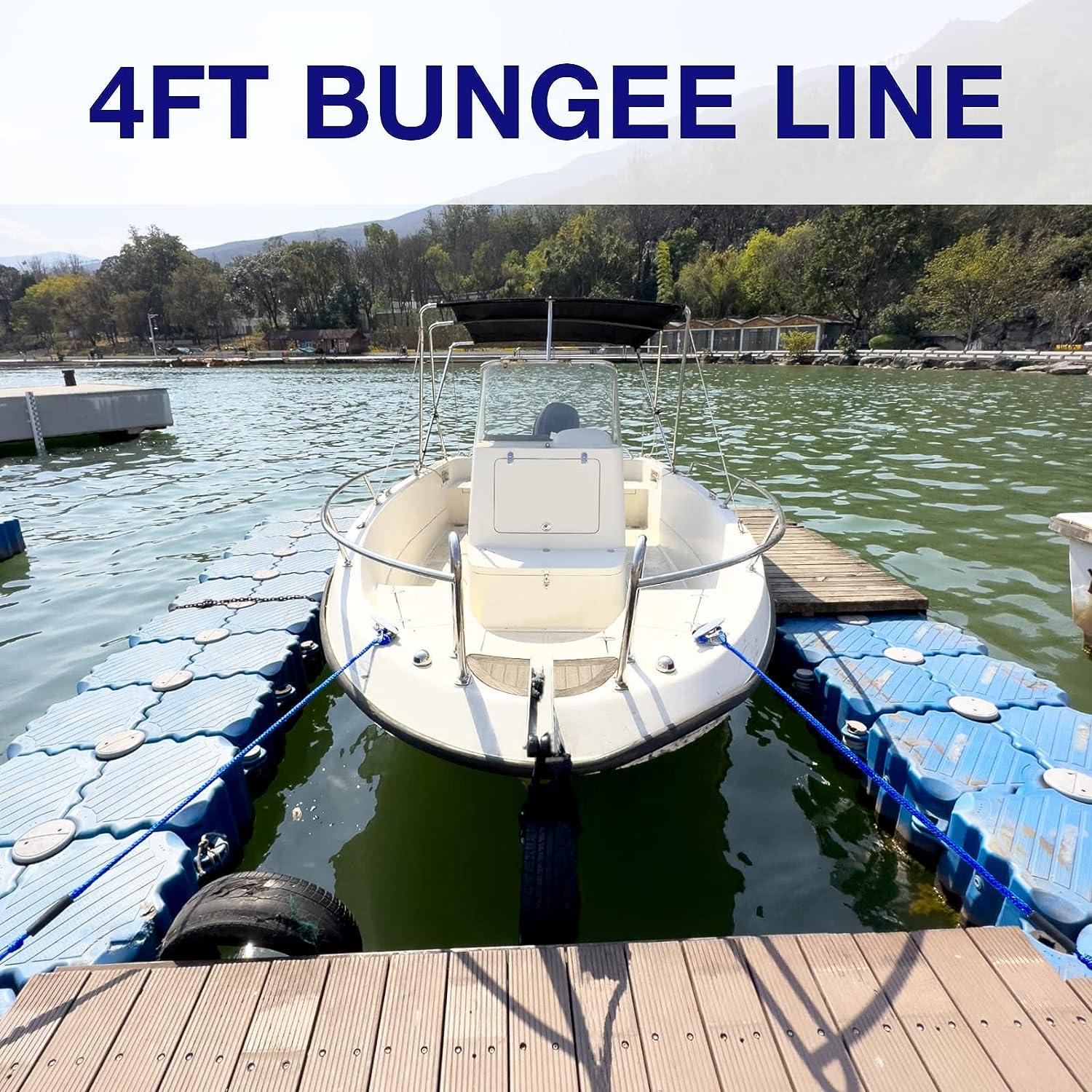 ONOSHIP 4FT Premium Boat Bungee Dock Lines Jet Ski Accessories