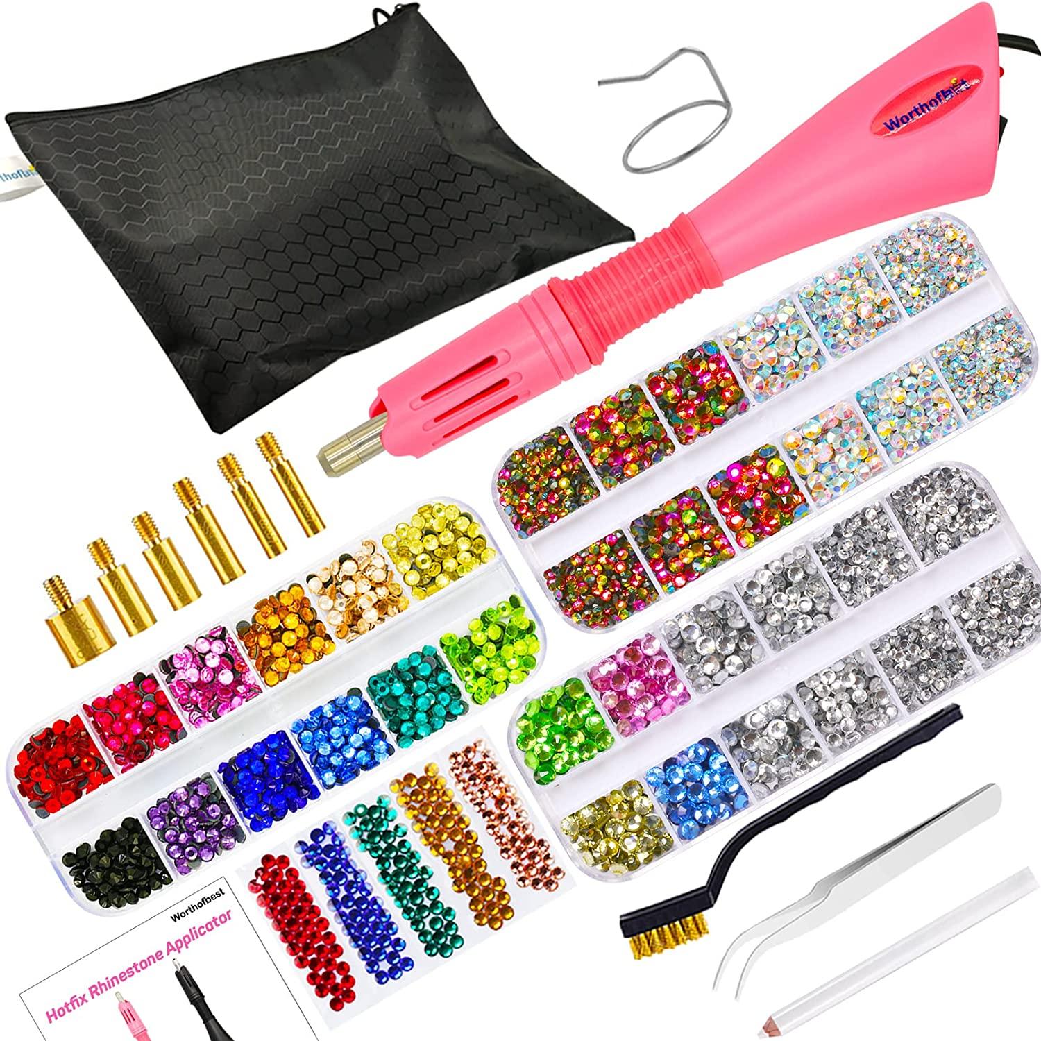 15 Colors Hotfix Rhinestone Applicator Tool, Bedazzler Kit with