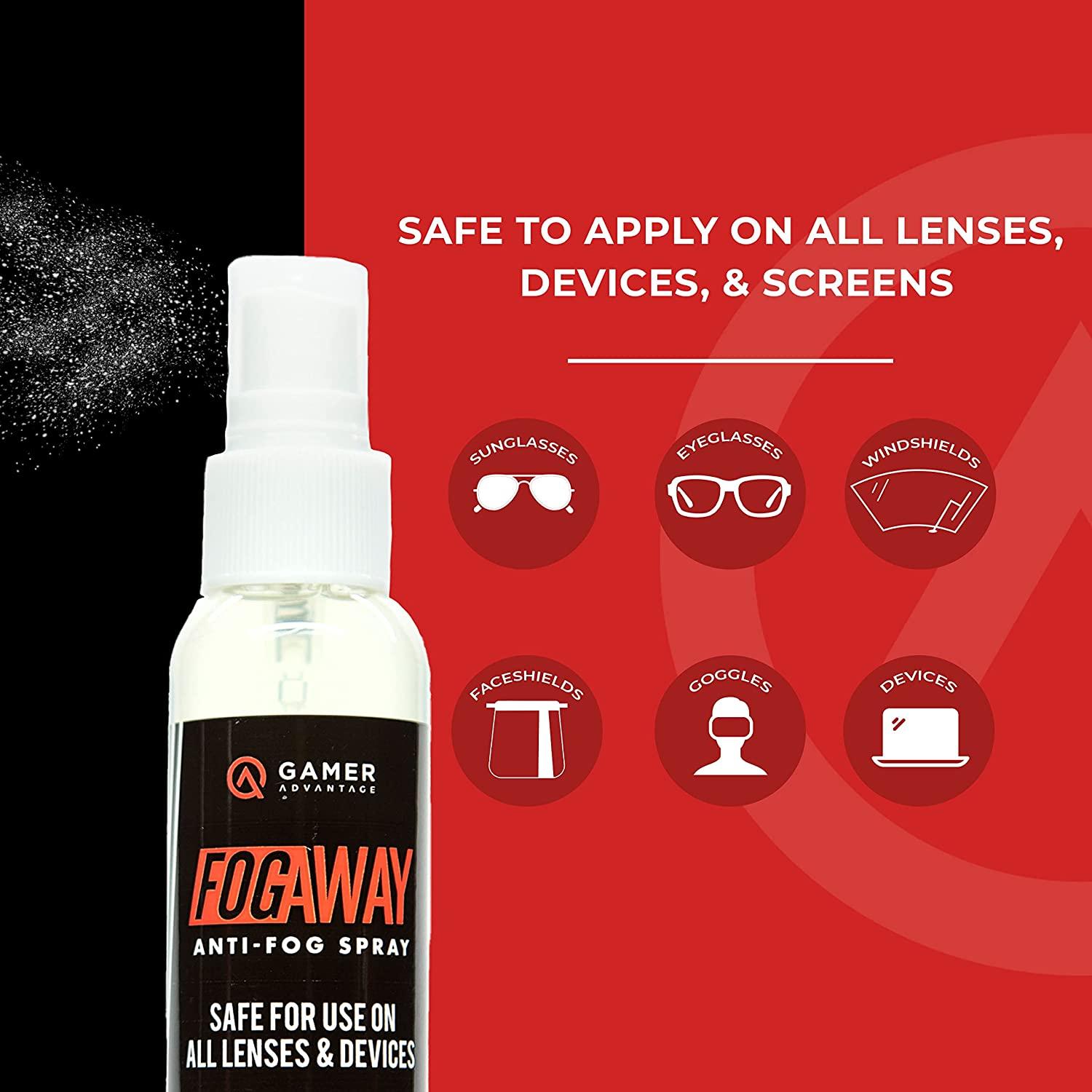 Anti Fog Spray for Glasses, 600 Pumps, 6 month Supply, Prevents Fog on  Windshield, Lenses, Goggles, PPE & VR Headsets, Safe on Anti-Reflective  Lenses, Made in the USA