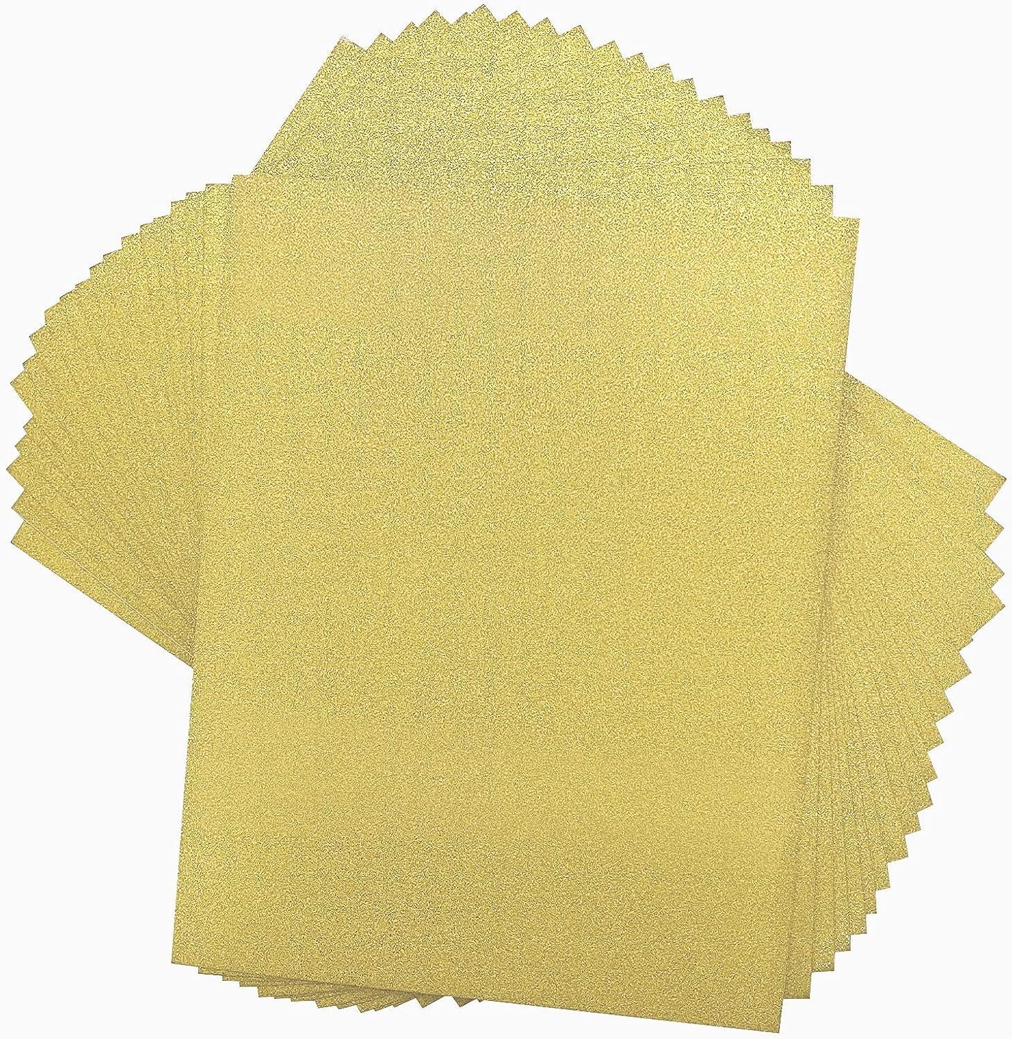 Simetufy Glitter Cardstock Paper, 40 Sheets 20 Colors, Colored Cardstock for Cricut, Premium Glitter Paper for Crafts, A4 Glitter Card Stock for DIY