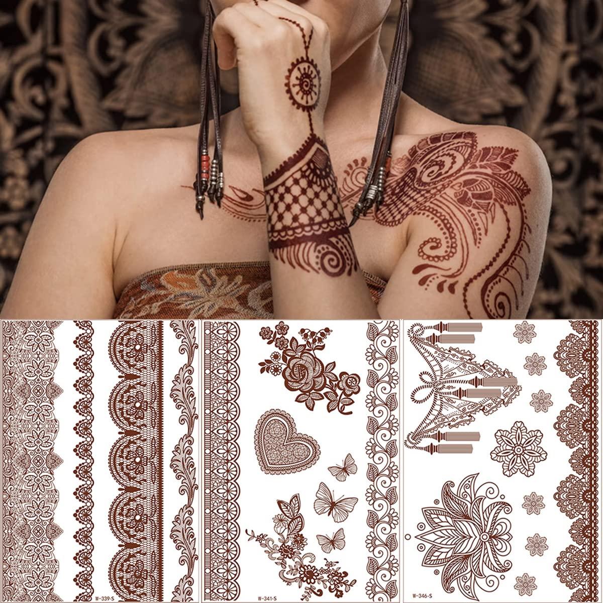 Woman Hand with Black Mehndi Tattoo Stock Photo - Image of henna, fashion:  165130742