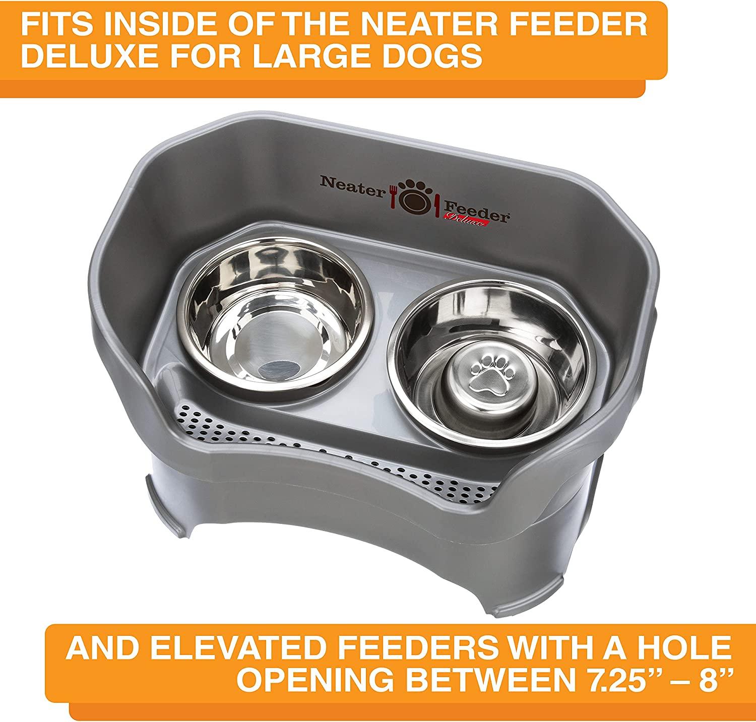 Neater Feeder Deluxe  Mess-Proof Elevated Bowls for Dogs & Cats – Neater  Pets