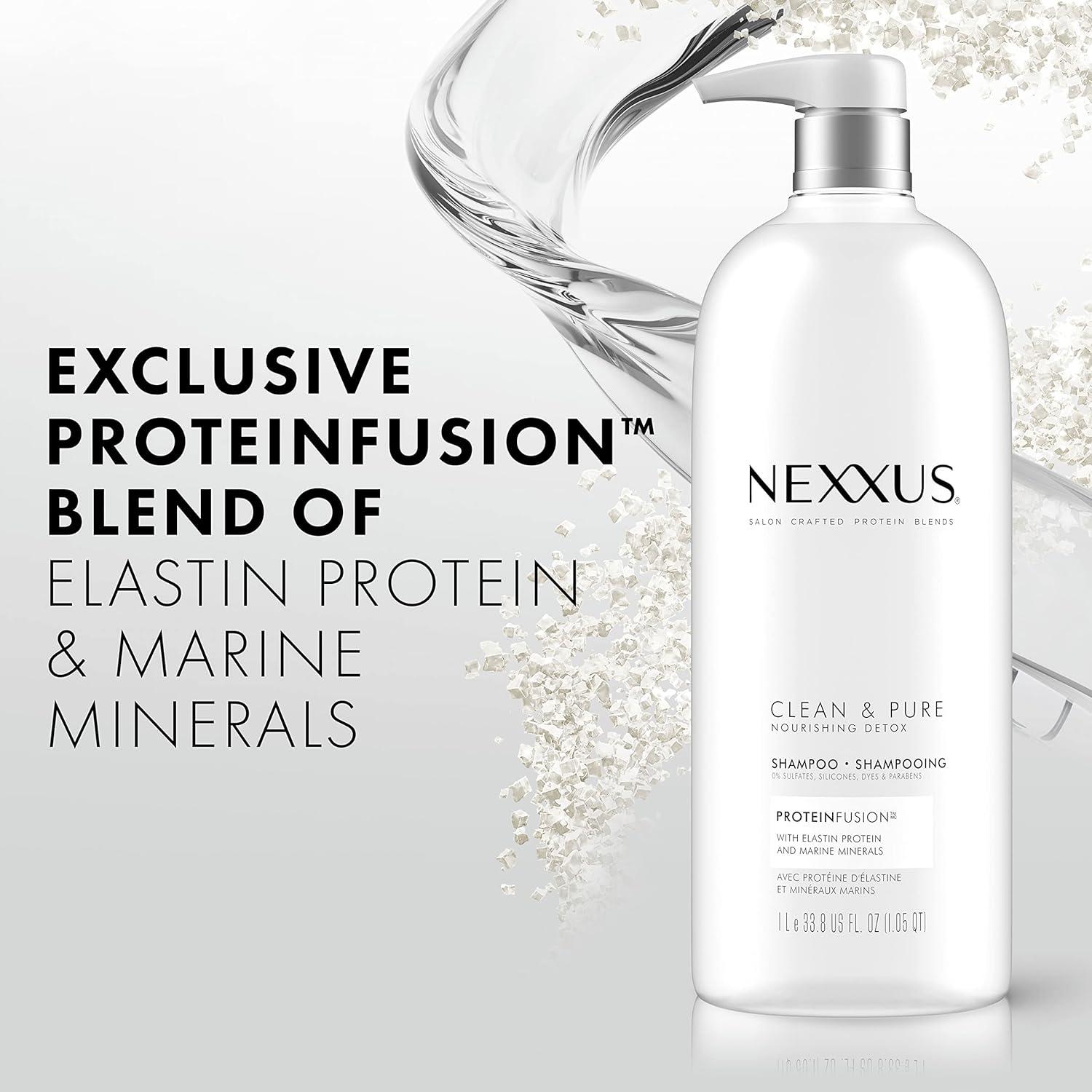 Nexxus Shampoo, Clean & Pure, Nourishing Detox 13.5 Fl Oz, Shampoo &  Conditioner