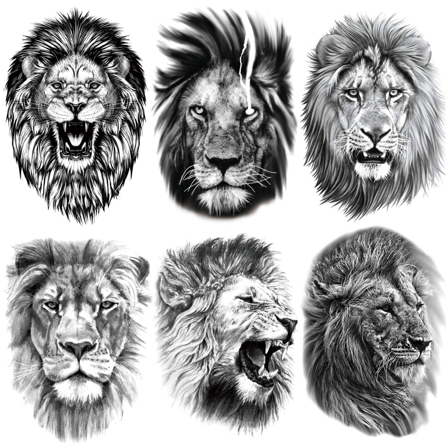 Tattoo Design Lion Geometric Download - Etsy