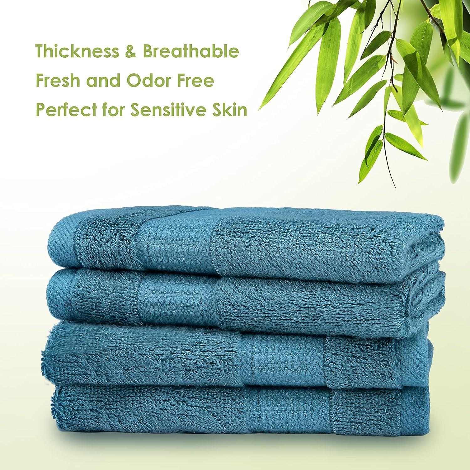 Towels Sets Bamboo Fiber Homes Bath Adults Face Thick Absorbent Luxury  Bathroom