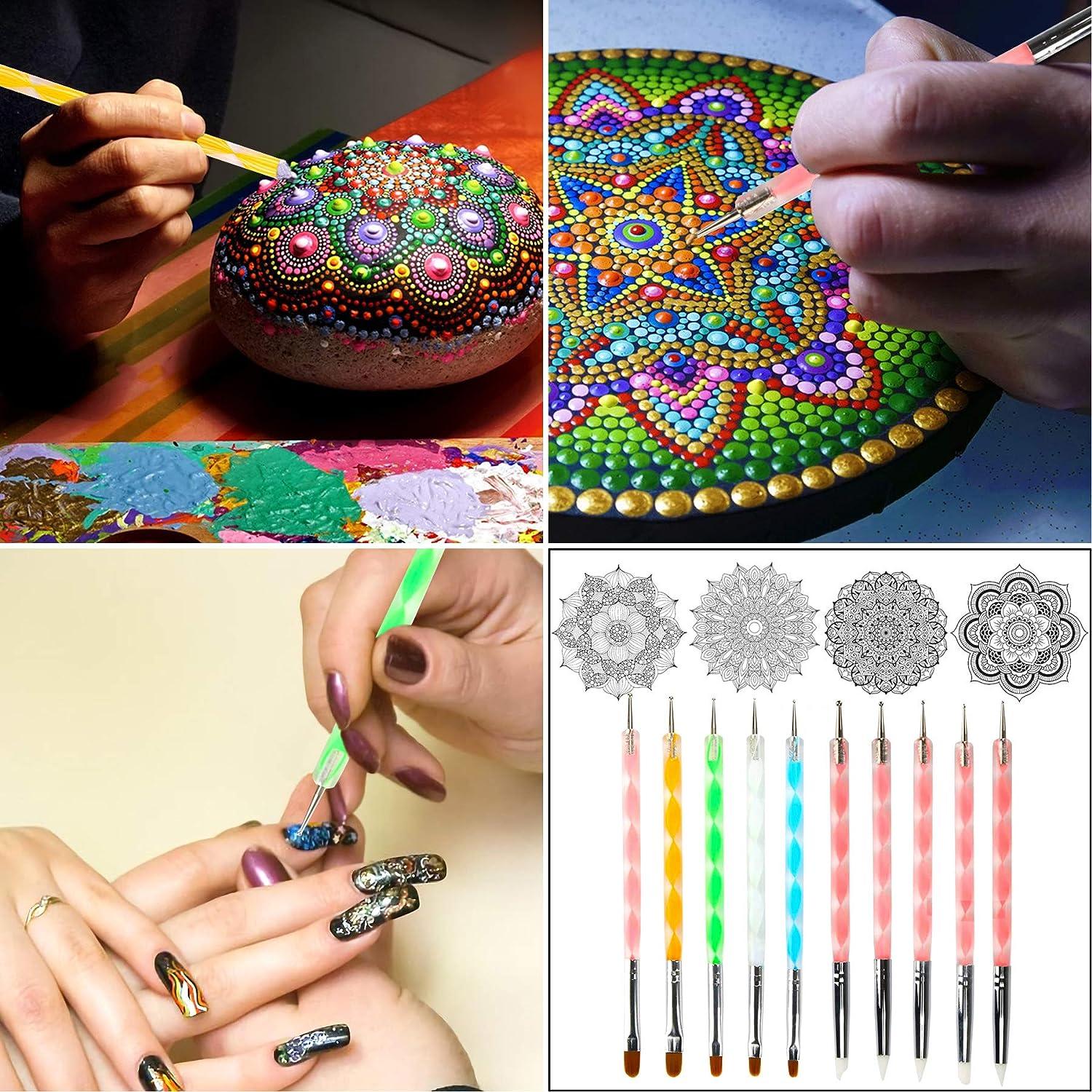 A multi-purpose dotting tool set for art and creating dotted mandalas