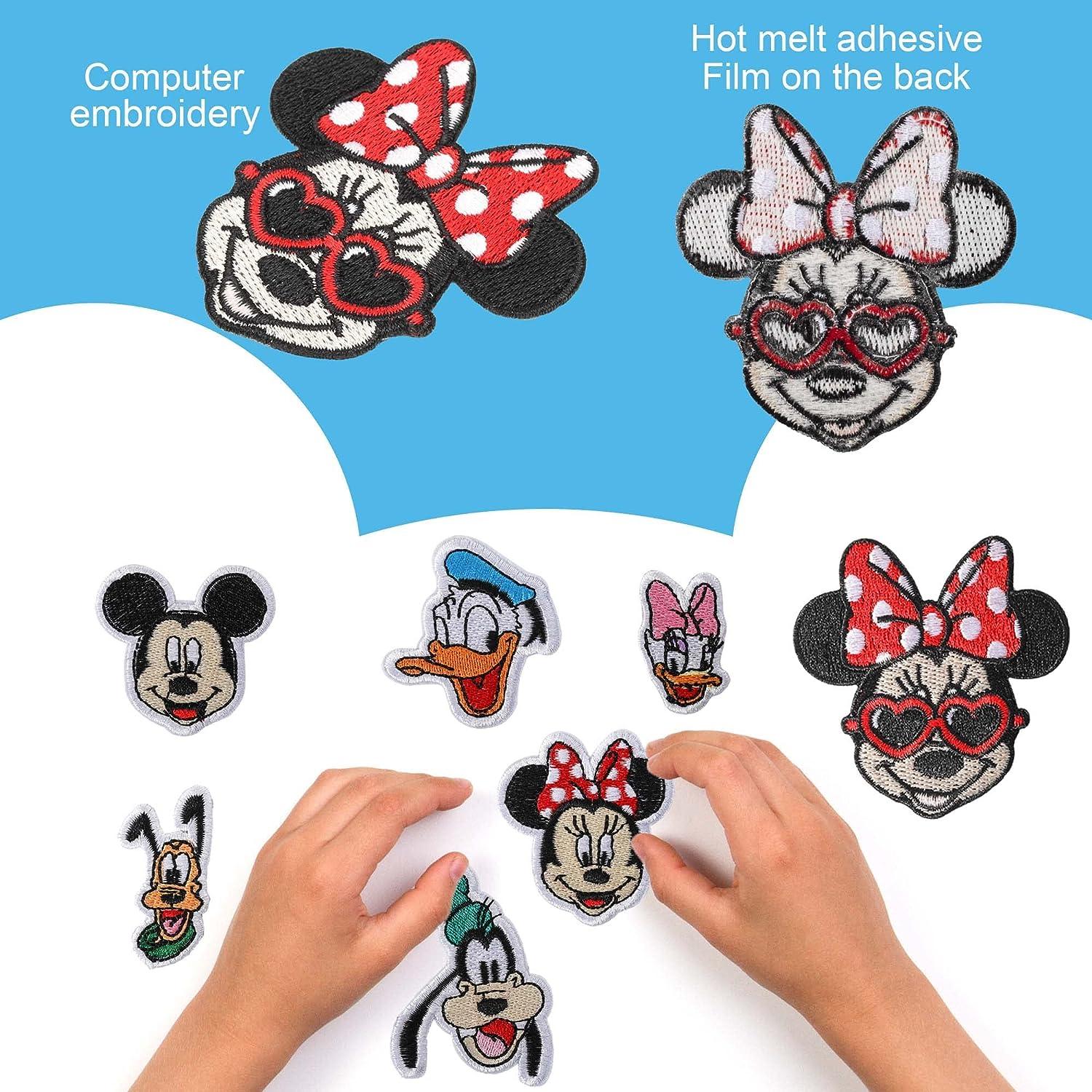 7Pcs Cute Cartoon Mouse Applique Embroidered Patches, Anime Mouse Patch  Iron On or Sew On for T-Shirts, Jeans,Hats,Bags mouse patches