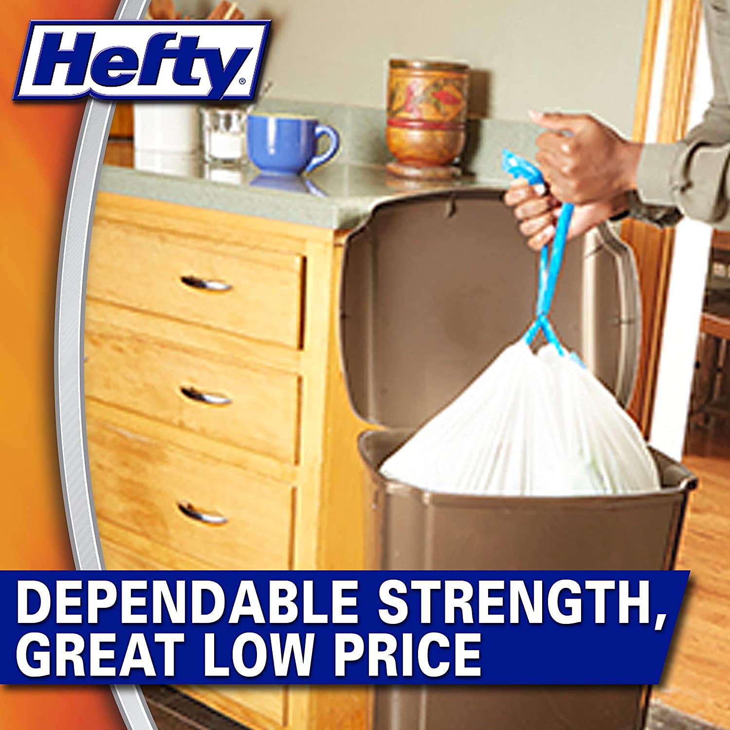 Hefty Ultra Strong Scent Free Tall Kitchen 13 Gallon, Trash Bags