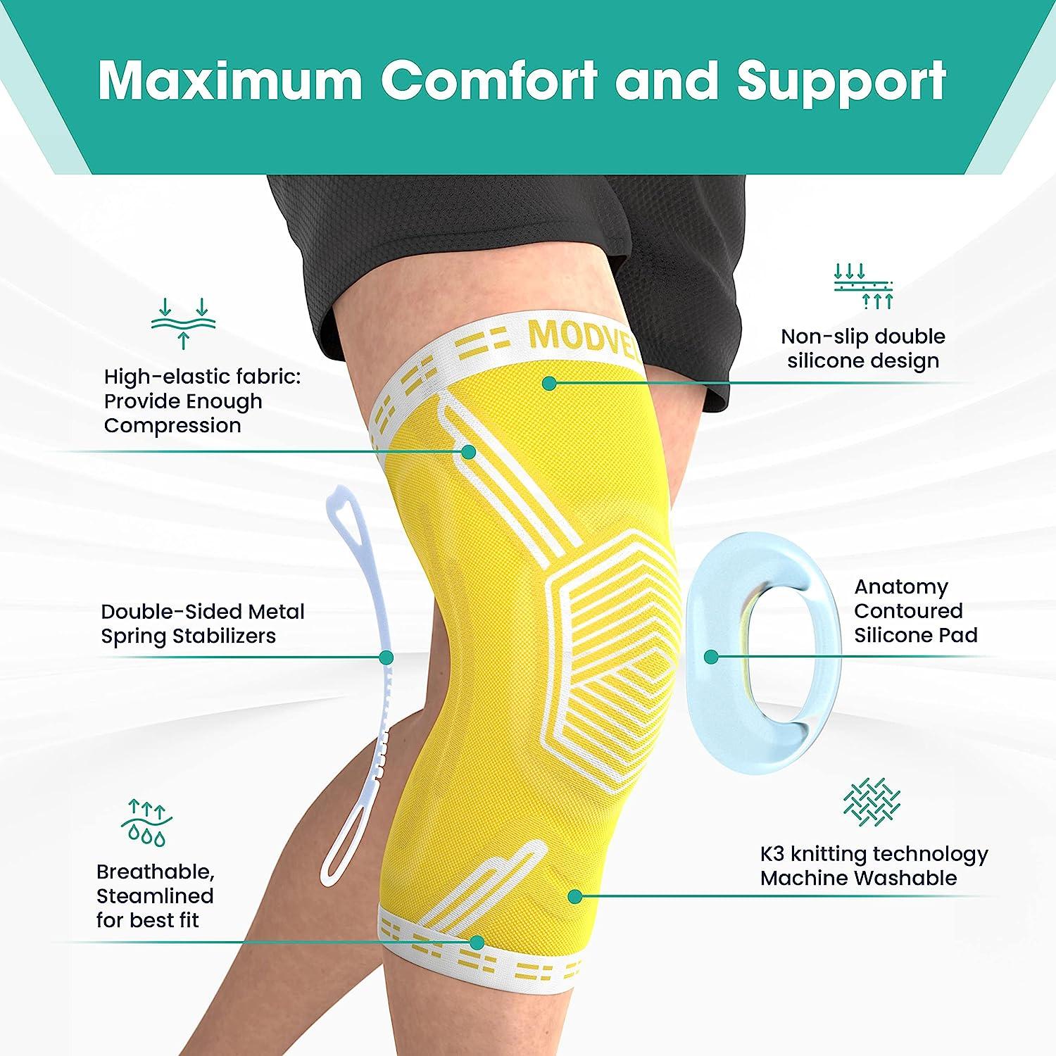 Life Brand Elastic Knee Brace With Stabilizers, Small-Medium, 1