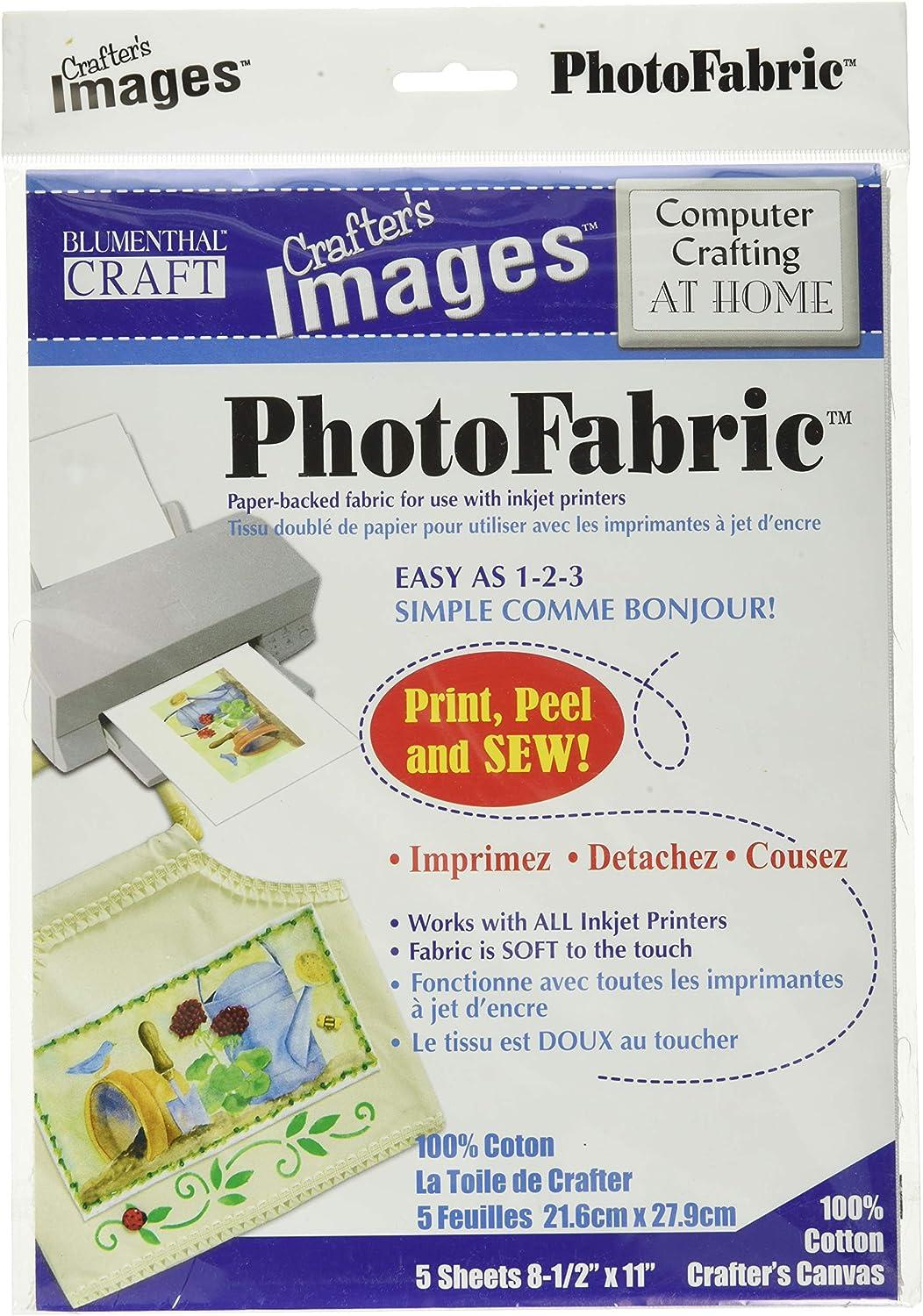 PhotoFabric Paper Backed Fabric by Blumenthal Craft Crafter's Images