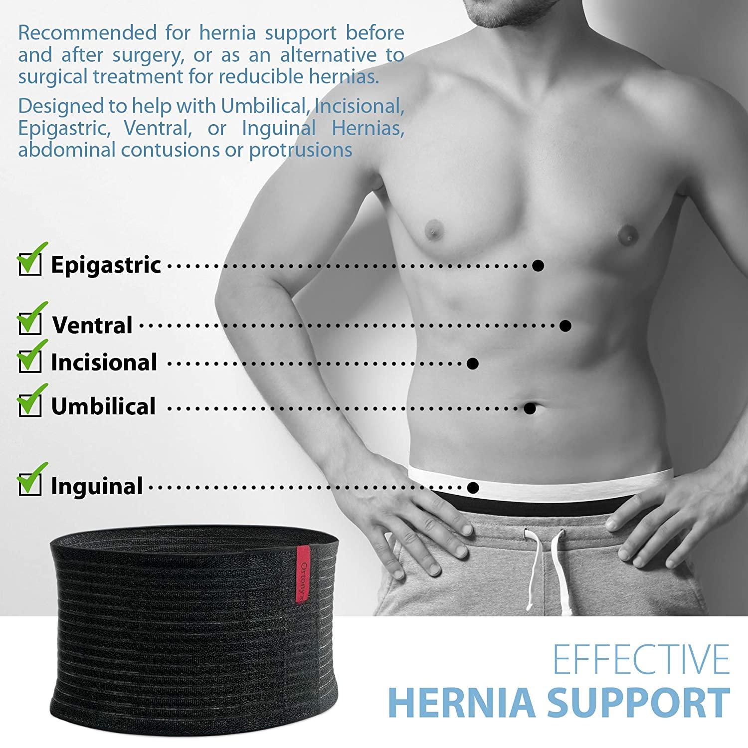 Ortonyx Premium Umbilical Hernia Belt For Men And Women 625 Abdominal Binder With Hernia 2401