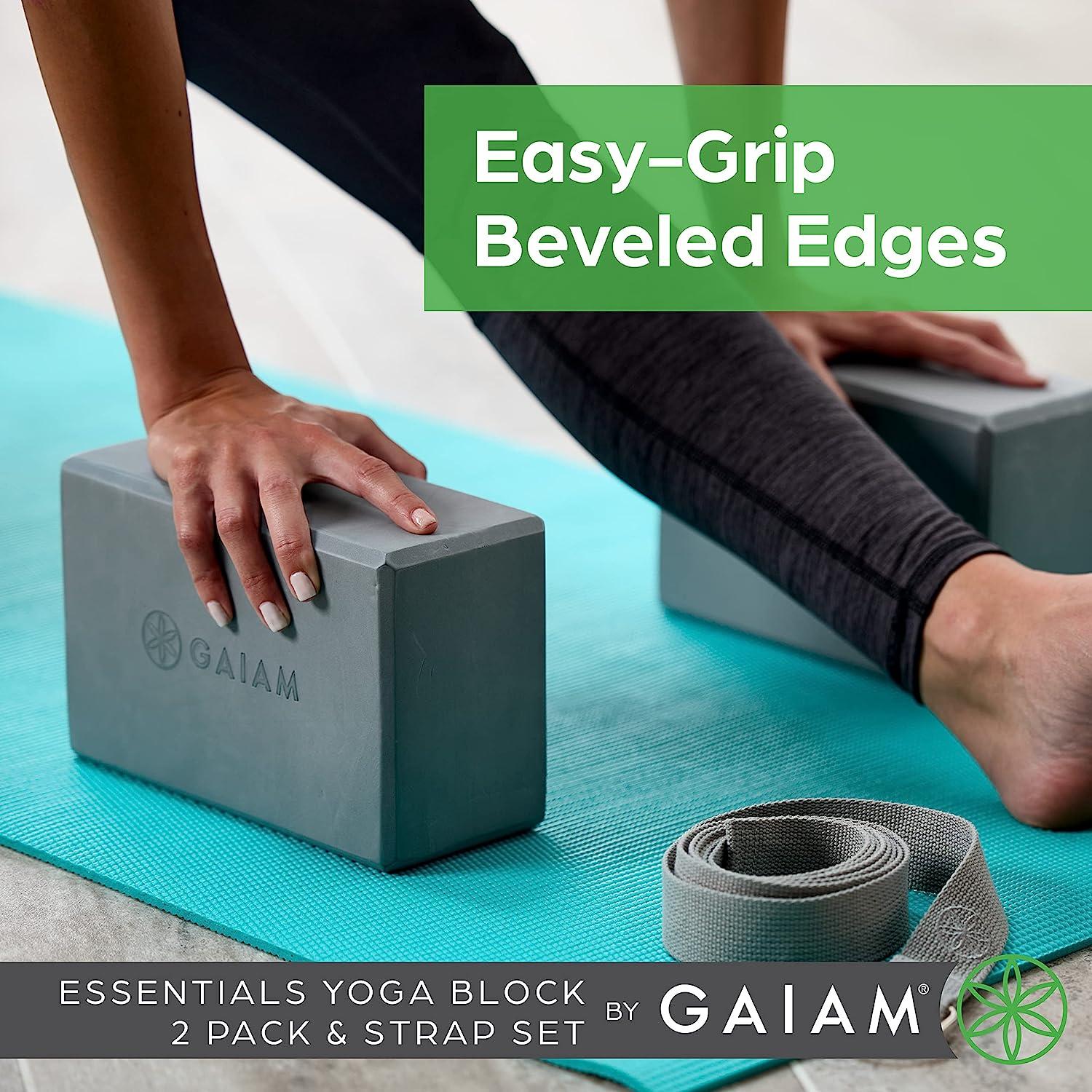 Gaiam Essentials Yoga Block (Set Of 2) – Supportive, Soft Non-Slip Foam  Surface For Yoga, Pilates, Meditation