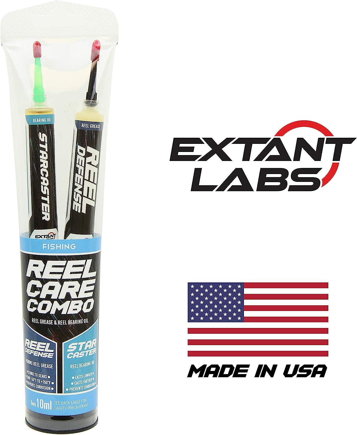 Extant Labs Reel Care Combo: Fishing Reel Oil and Grease Kit, 2X