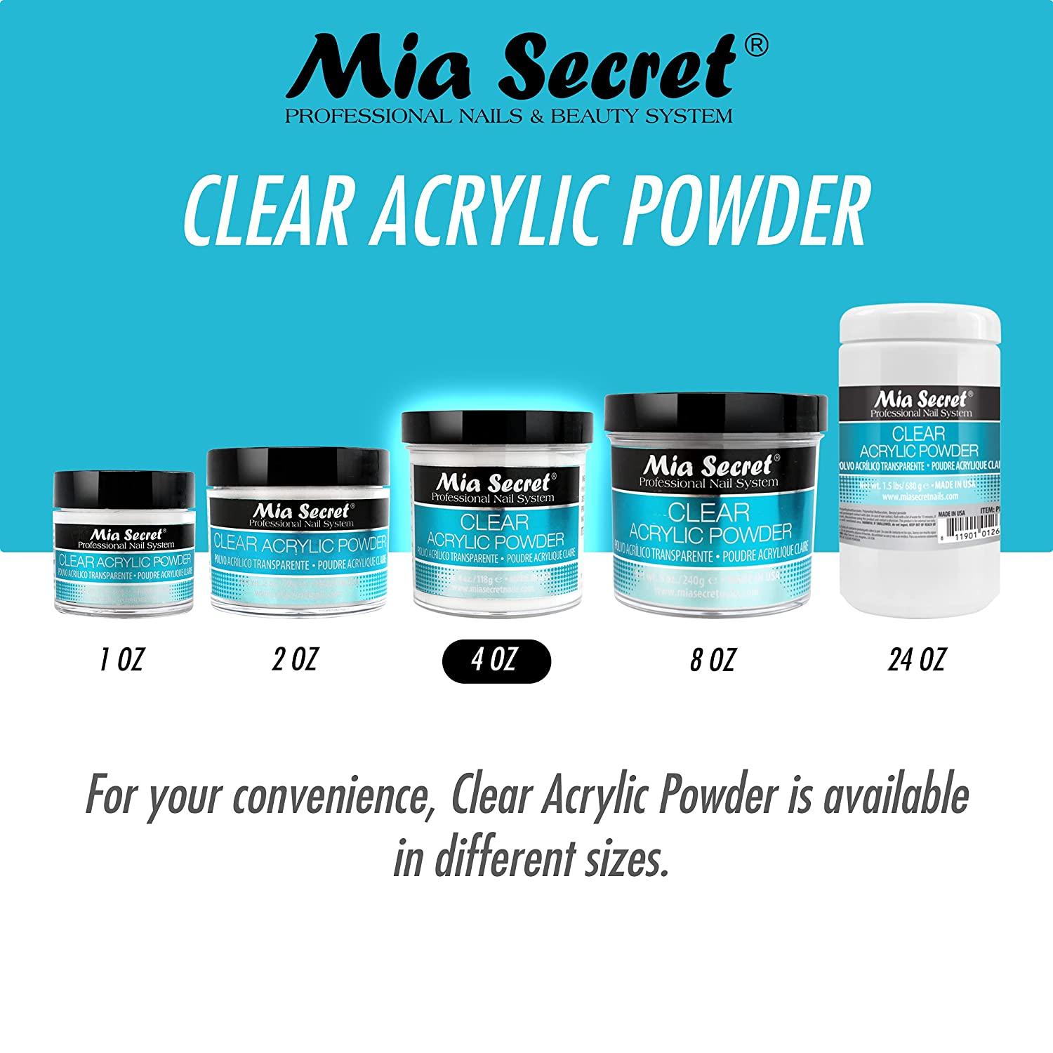 Mia Secret - Acrylic Powder Clear - 1 oz