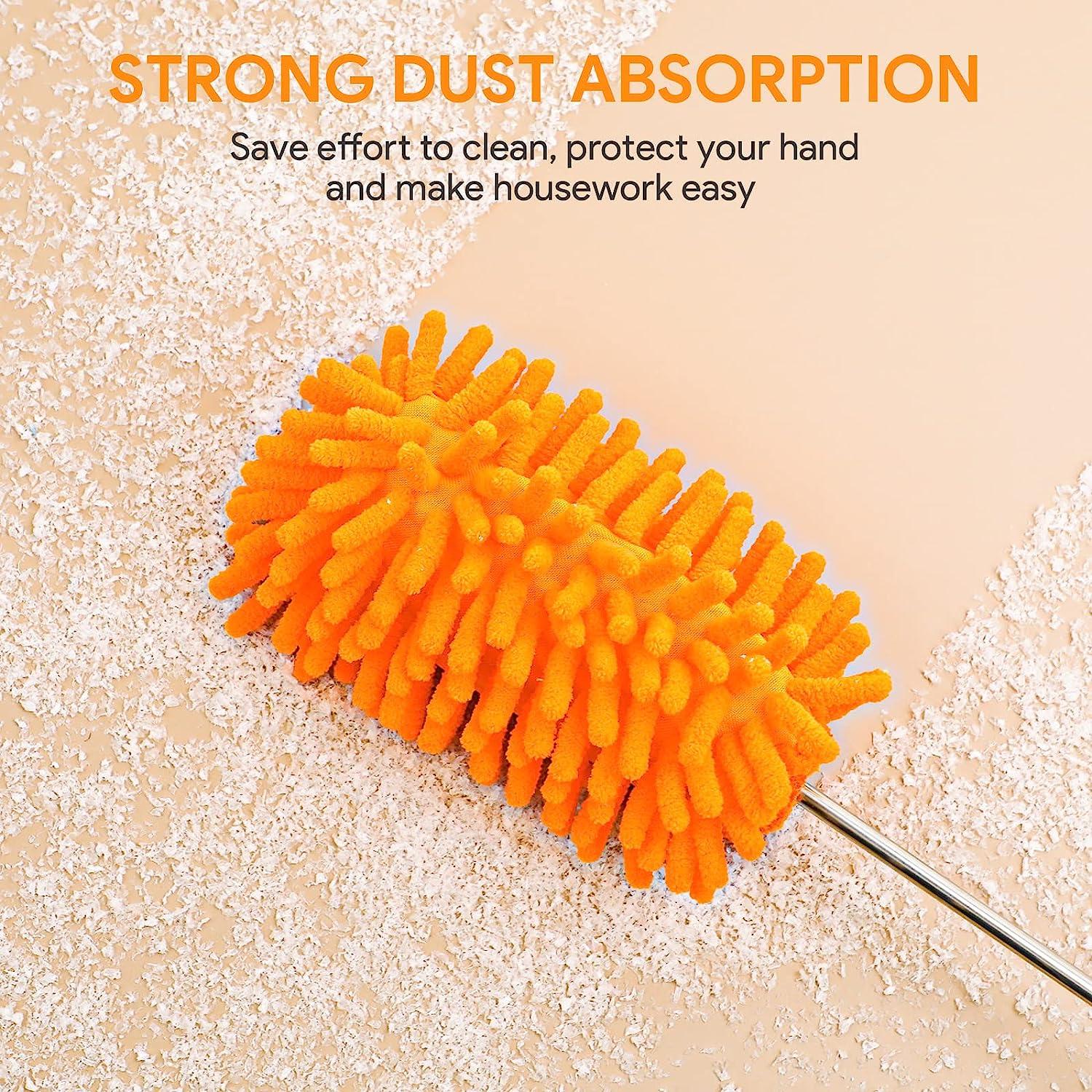 Microfiber Duster Washable House Cleaning Brush Adjustable Dust