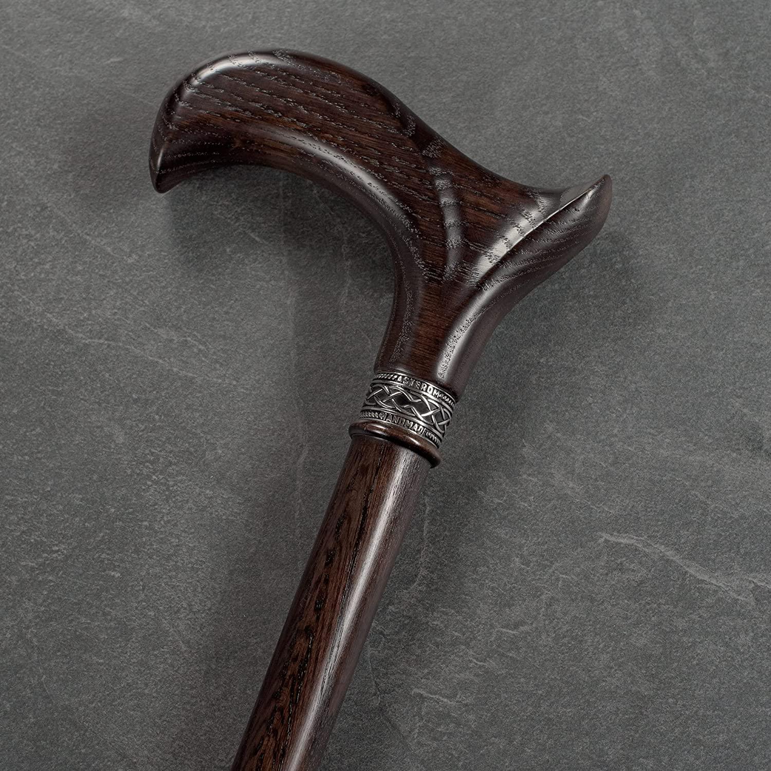 Unusual Walking Stick Comfortable Brass Handle, Inspired by Nature