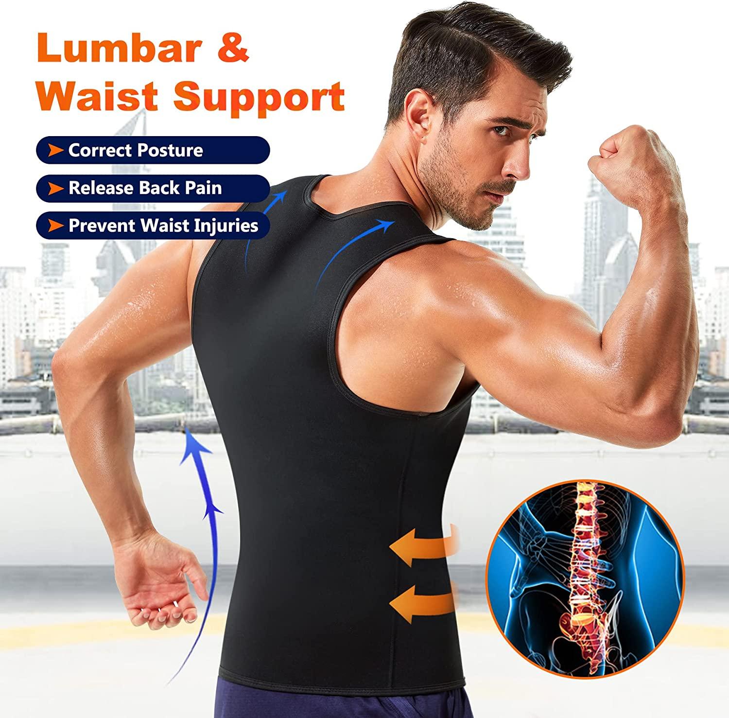 Men Sweat Vest Sauna Shapers Body Shapewear Waist Trainer Slimming Vest Hot  Thermo Sweat Sauna Tank Tops Fitness Workout Suits